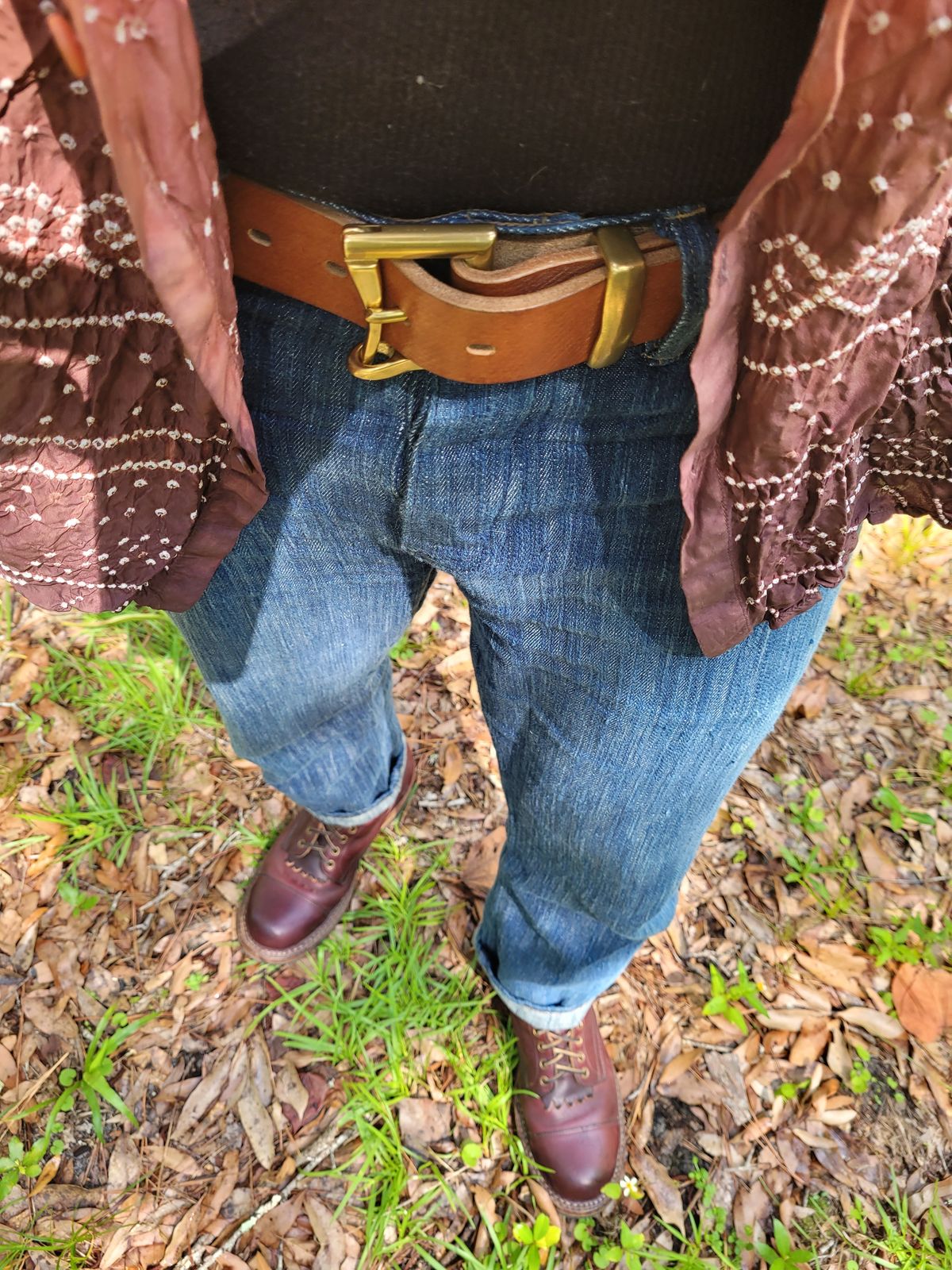 Photo by markieballa on June 20, 2025 of the White's Custom Model in Horween Color 8 Chromexcel.