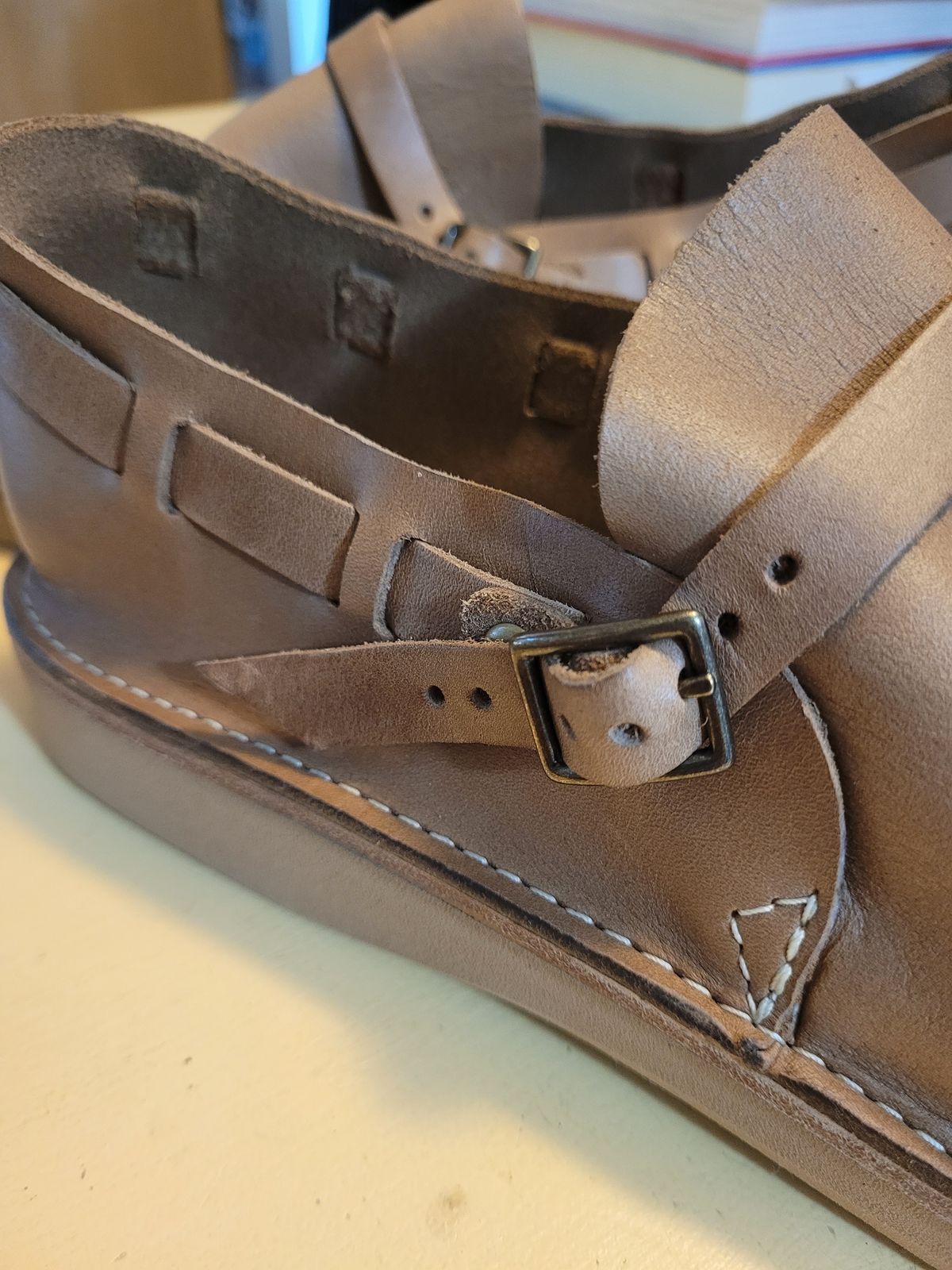 Photo by markieballa on June 3, 2025 of the Oak Street Bootmakers Country Loafer in Horween Natural Chromexcel.