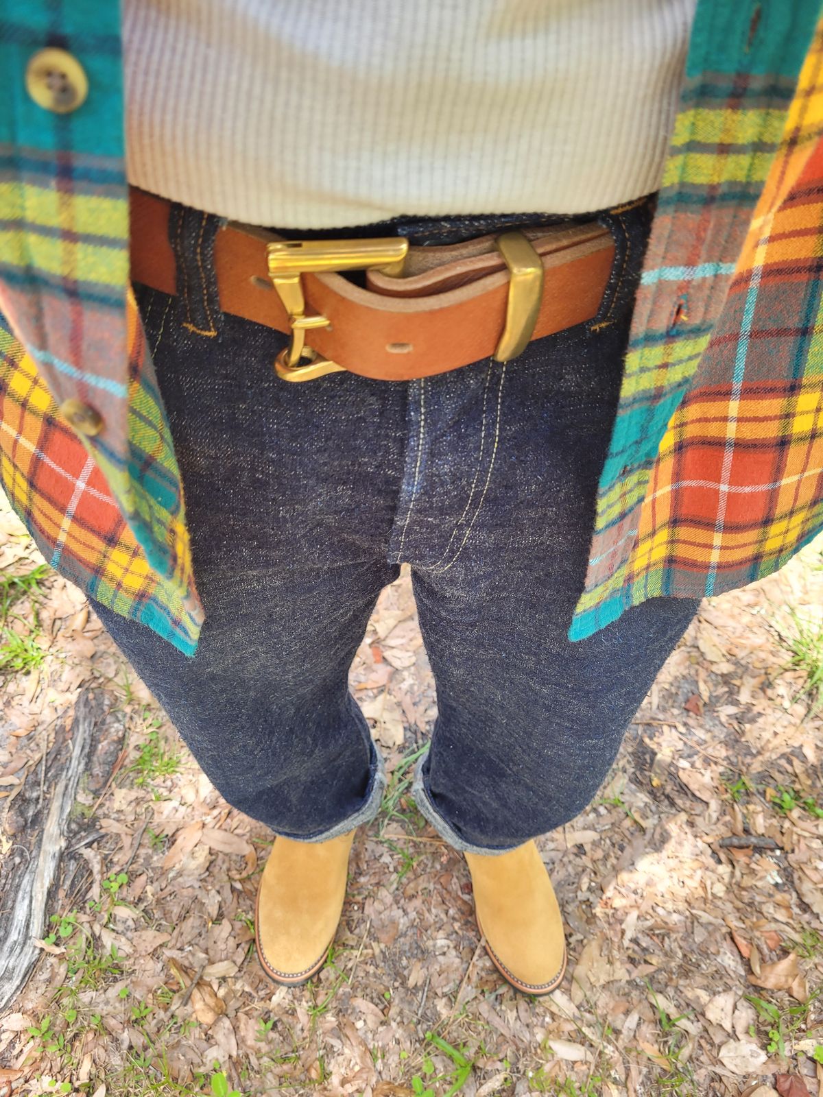 Photo by markieballa on June 10, 2025 of the Keystone Shoe Company Engineer Boot in Tan Roughout.