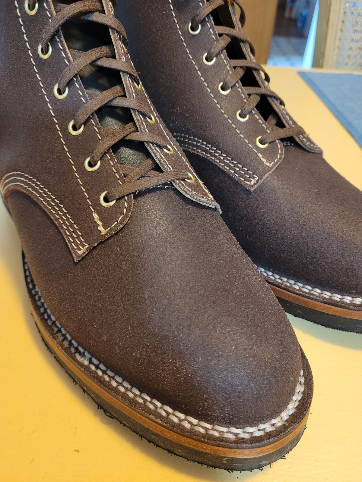 Photo by markieballa on November 20, 2024 of the Oldspeed Boondockers in Wickett & Craig Dark Brown English Bridle.