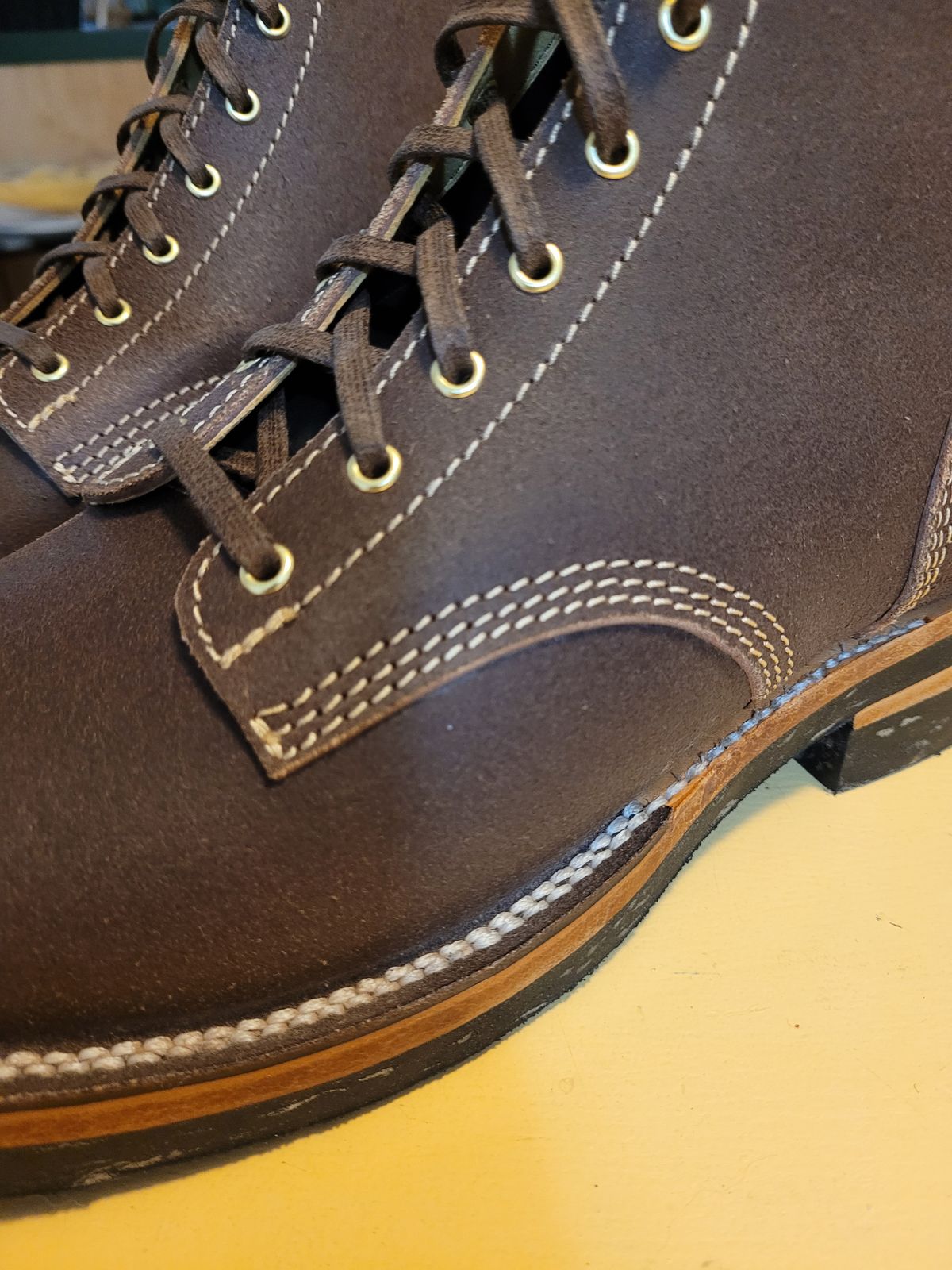 Photo by markieballa on November 20, 2024 of the Oldspeed Boondockers in Wickett & Craig Dark Brown English Bridle.