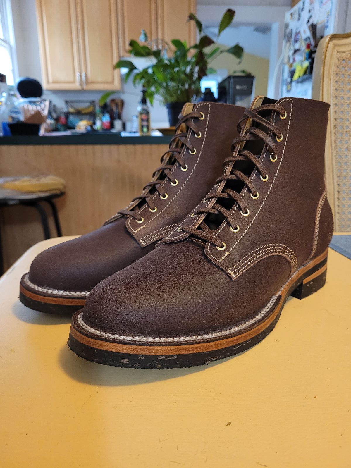 Photo by markieballa on November 20, 2024 of the Oldspeed Boondockers in Wickett & Craig Dark Brown English Bridle.