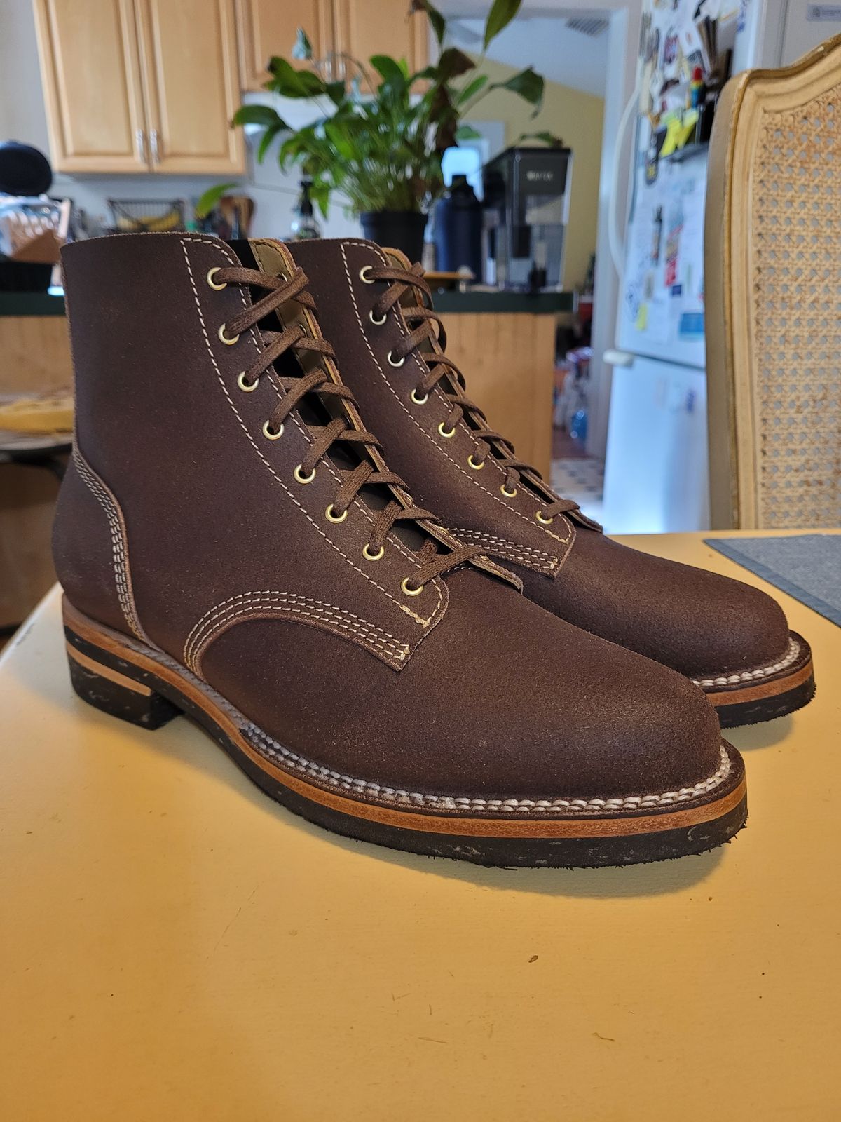 Photo by markieballa on November 20, 2024 of the Oldspeed Boondockers in Wickett & Craig Dark Brown English Bridle.