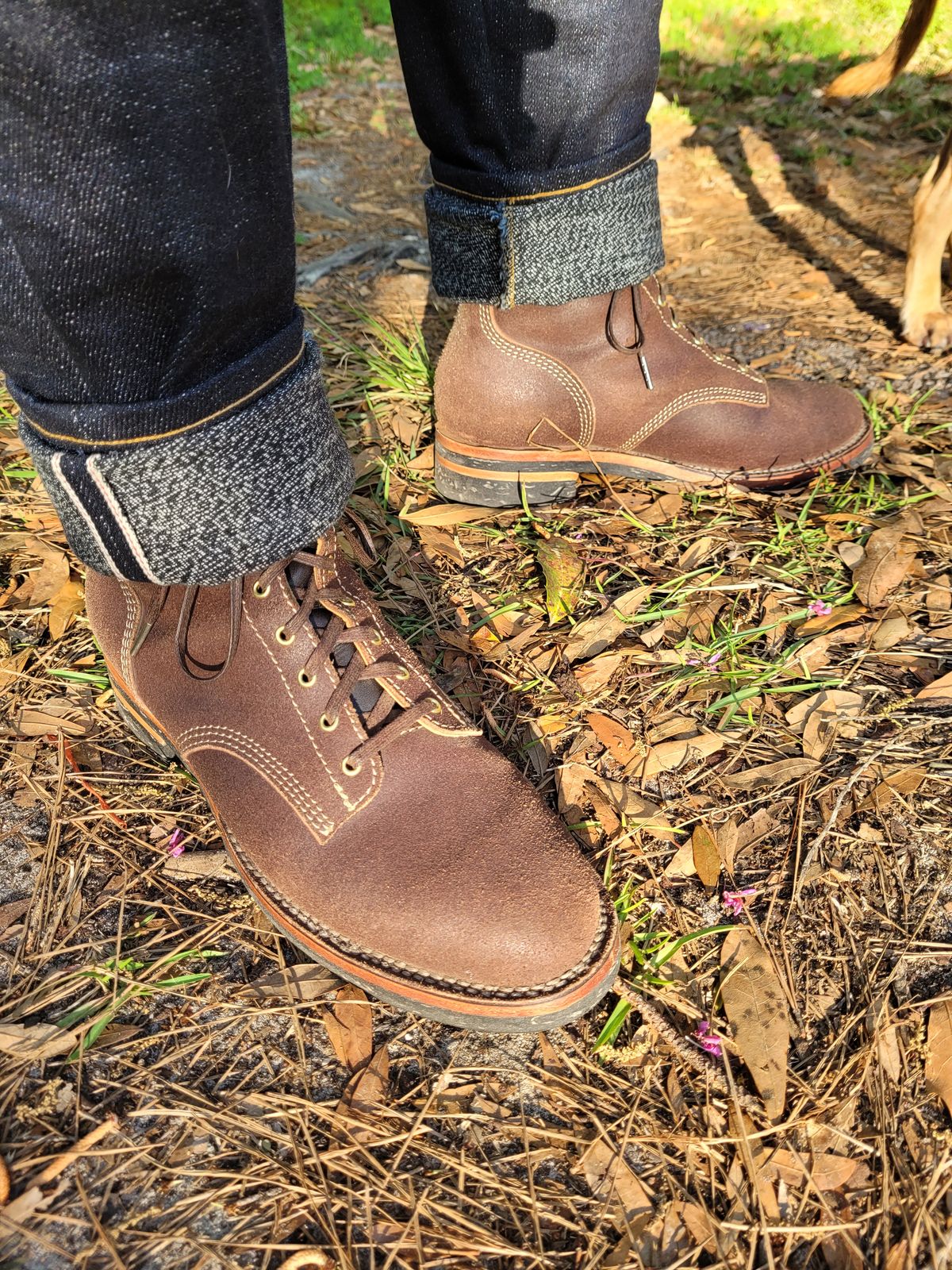 Photo by markieballa on March 20, 2025 of the Oldspeed Boondockers in Wickett & Craig Dark Brown English Bridle.