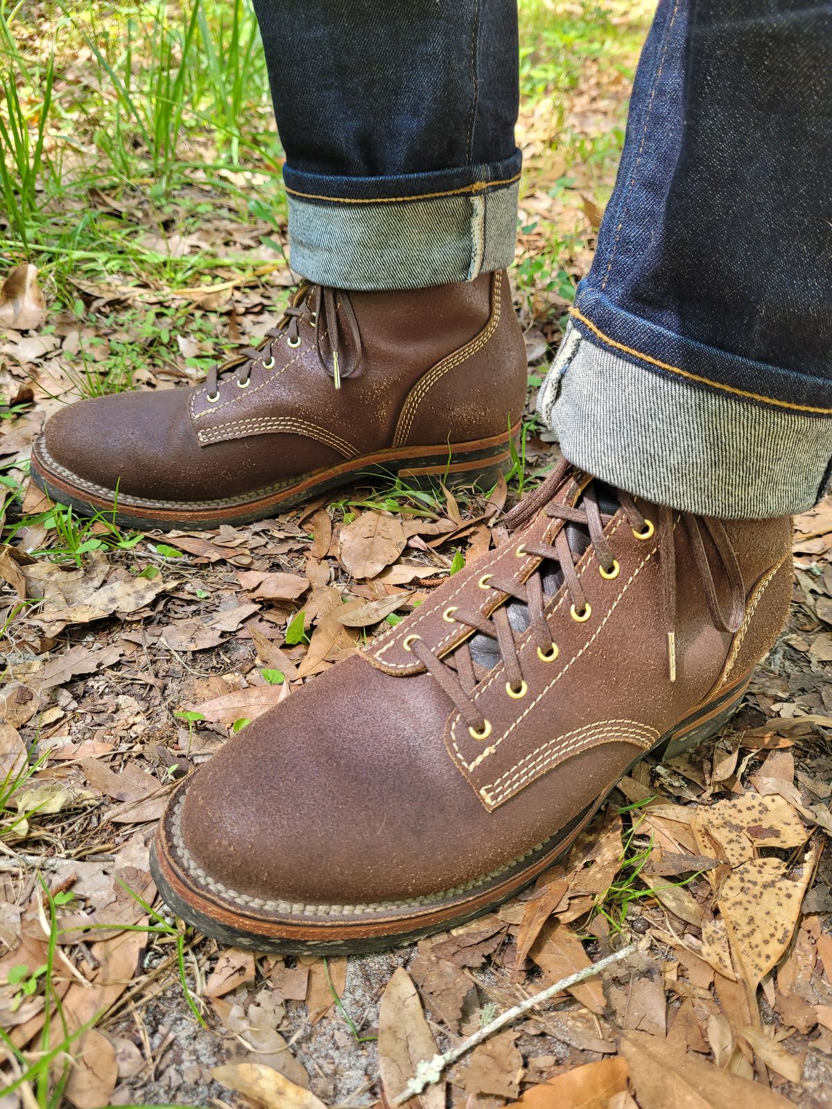 Photo by markieballa on May 18, 2025 of the Oldspeed Boondockers in Wickett & Craig Dark Brown English Bridle.