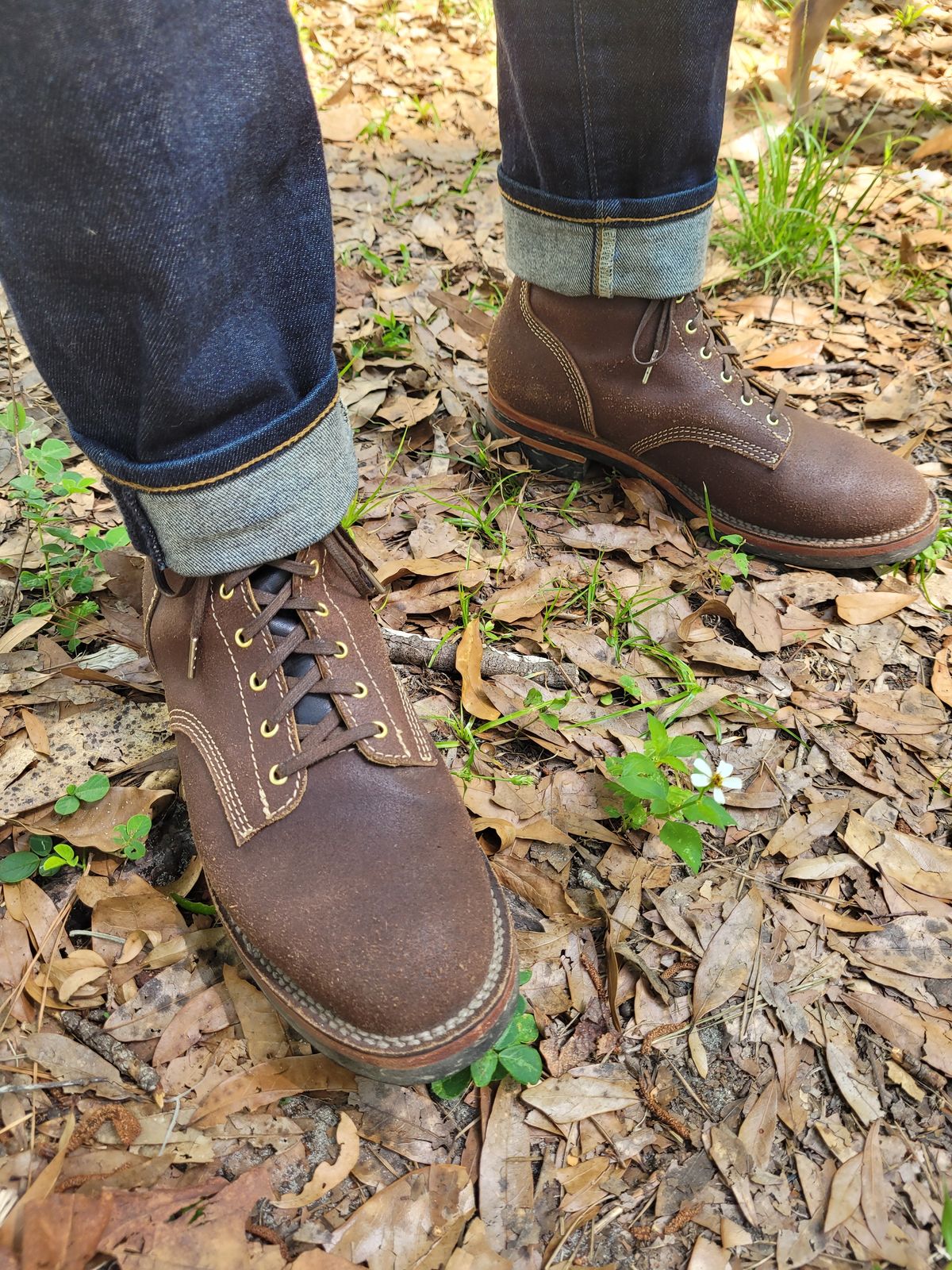 Photo by markieballa on May 18, 2025 of the Oldspeed Boondockers in Wickett & Craig Dark Brown English Bridle.