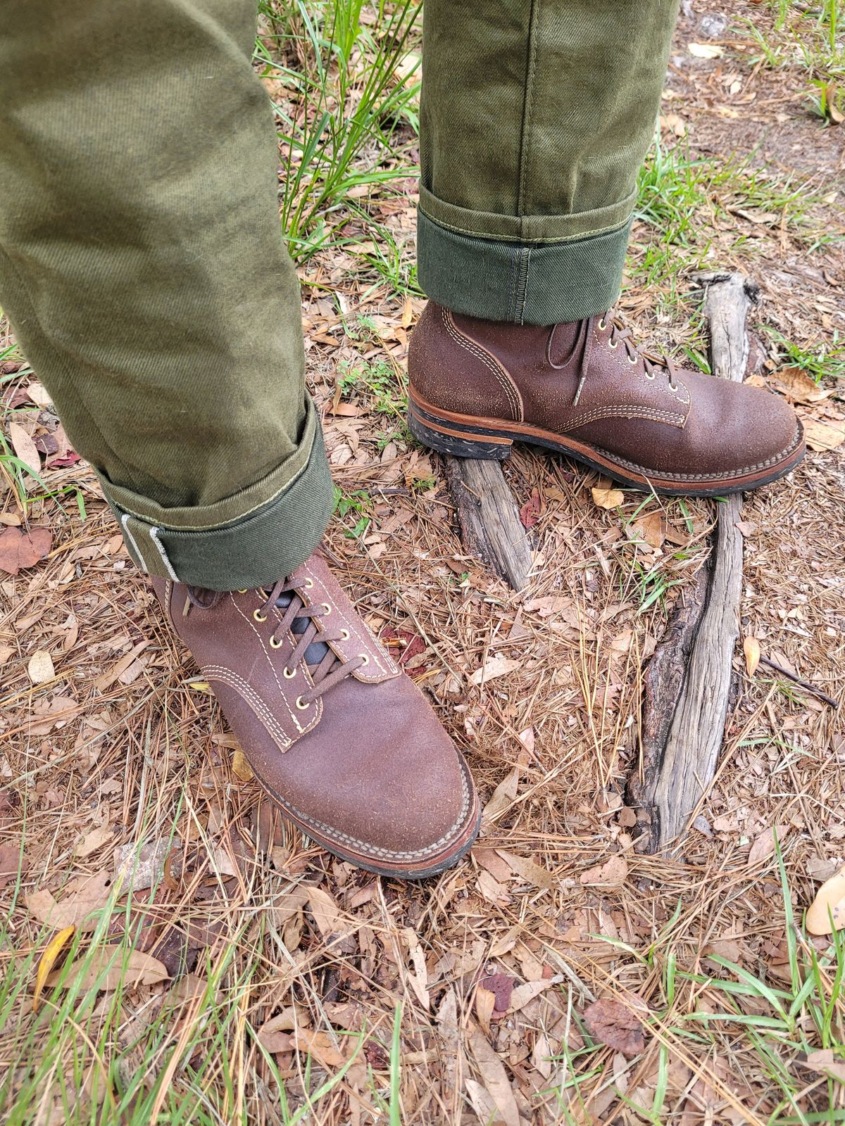 Photo by markieballa on July 2, 2025 of the Oldspeed Boondockers in Wickett & Craig Dark Brown English Bridle.
