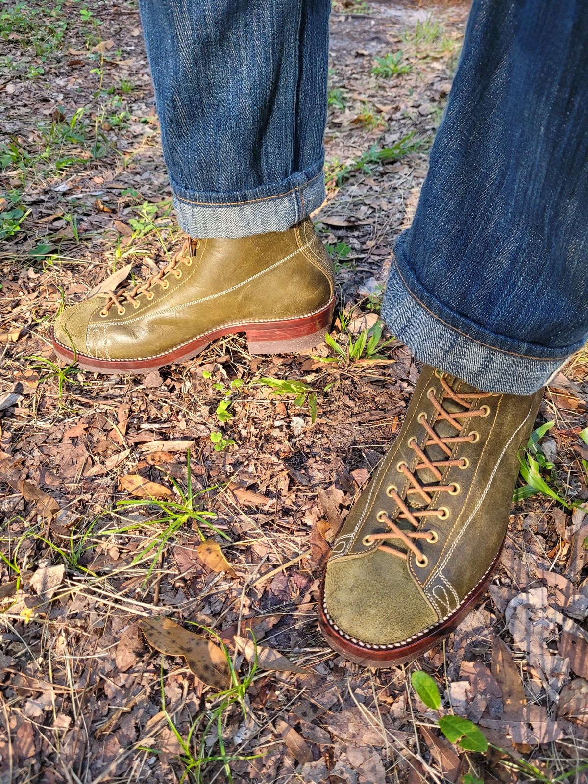 Photo by markieballa on September 3, 2025 of the Fortis Boots Wukong in Badalassi Carlo Oliva Pueblo & Badalassi Carlo Oliva Pueblo Roughout.