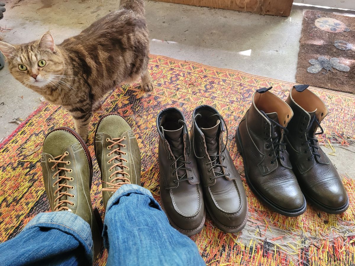 Photo by markieballa on September 3, 2025 of the Fortis Boots Wukong in Badalassi Carlo Oliva Pueblo & Badalassi Carlo Oliva Pueblo Roughout.
