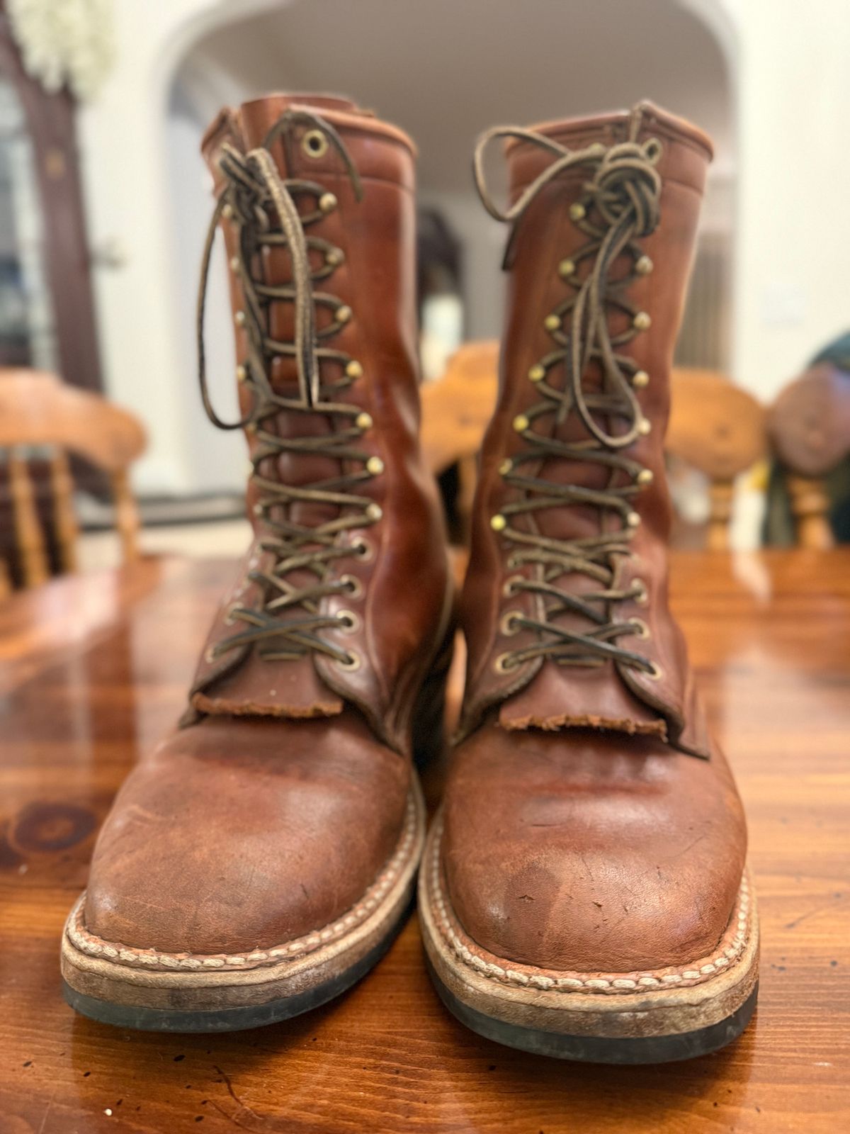 Photo by guzzy_co on April 6, 2026 of the White's Hunter in Seidel Red Dog Oil Tan.