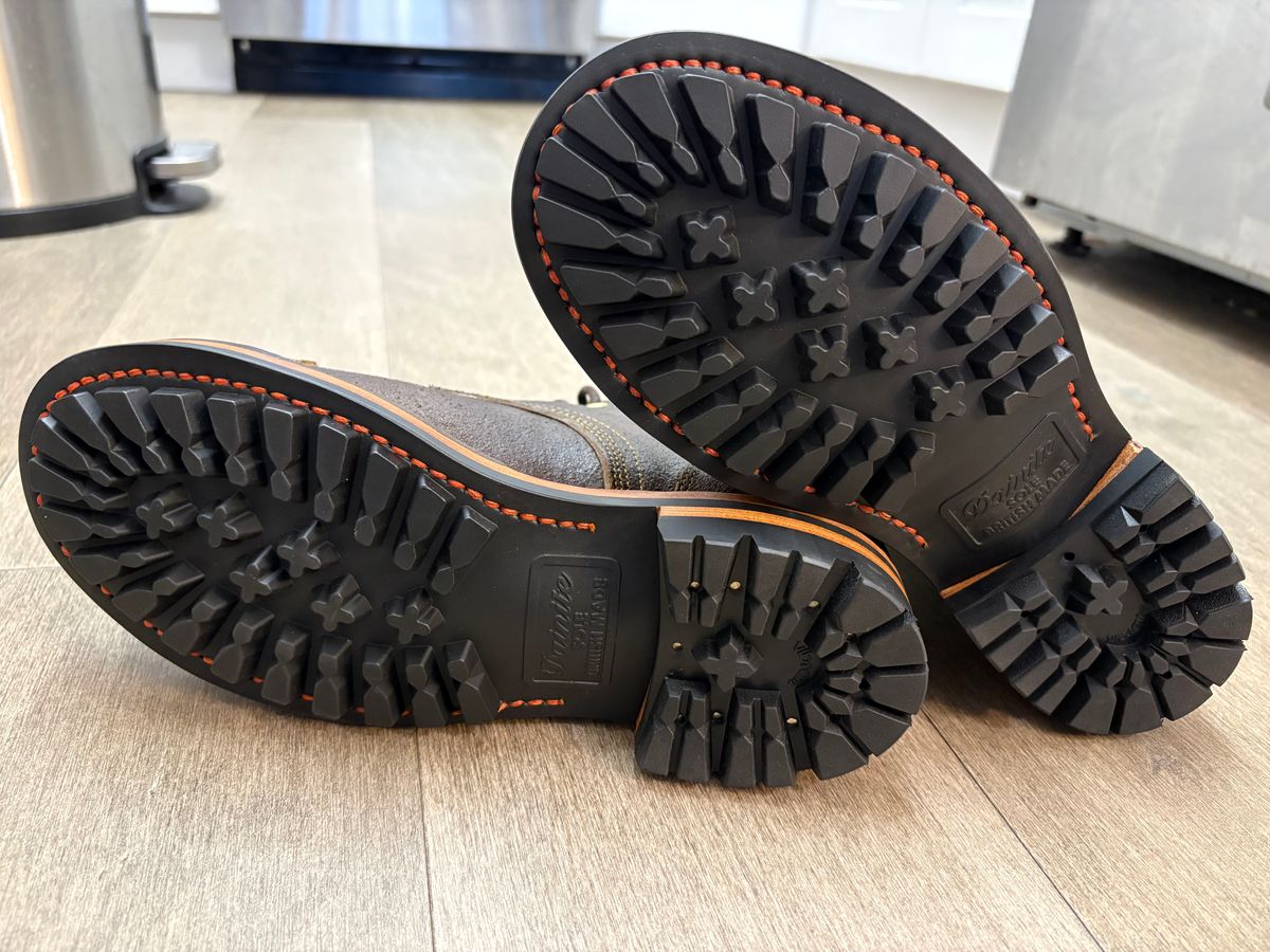 Photo by jadecathedral on October 31, 2025 of the Bordon Tukano Boots in Horween Cinnamon Waxed Flesh.