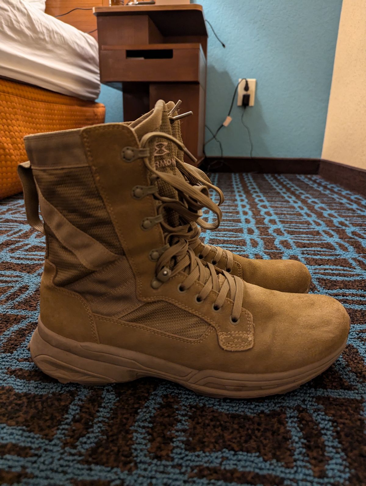 Photo by selledge07 on November 6, 2024 of the Garmont T8 NFS 670 Regular in Roughout Leather Coyote Brown.