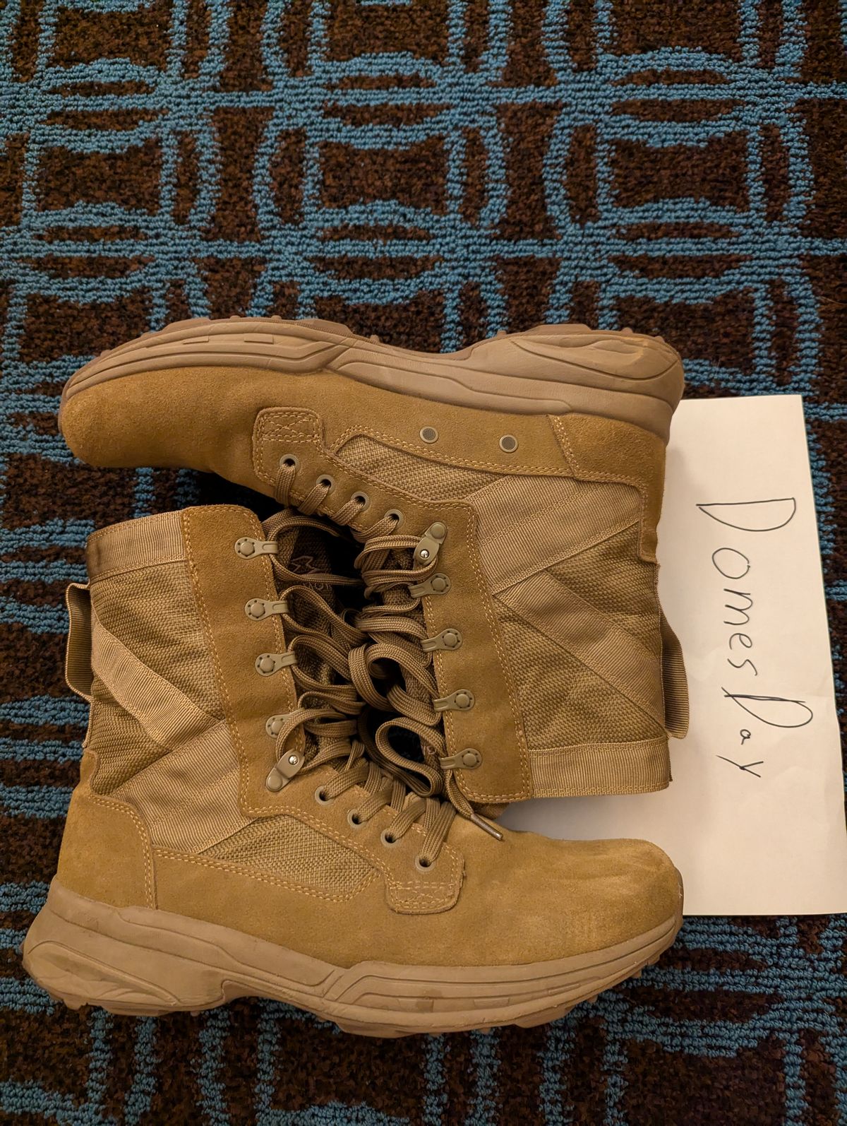 Photo by selledge07 on November 6, 2024 of the Garmont T8 NFS 670 Regular in Roughout Leather Coyote Brown.