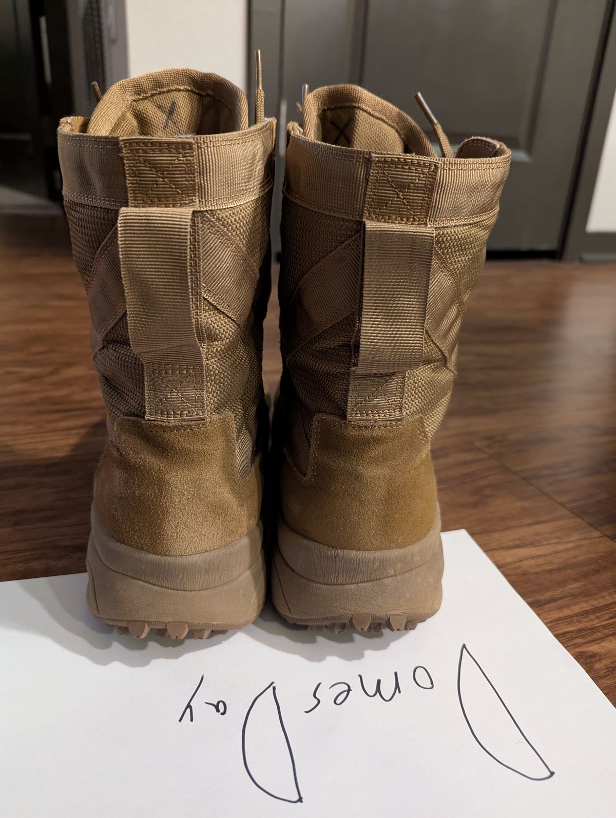 Photo by selledge07 on December 4, 2024 of the Garmont T8 NFS 670 Regular in Roughout Leather Coyote Brown.