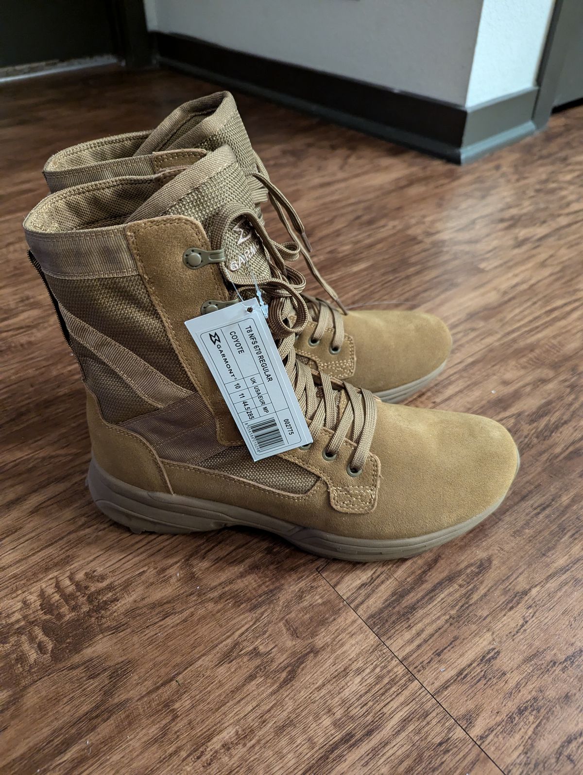 Photo by selledge07 on October 1, 2024 of the Garmont T8 NFS 670 Regular in Roughout Leather Coyote Brown.
