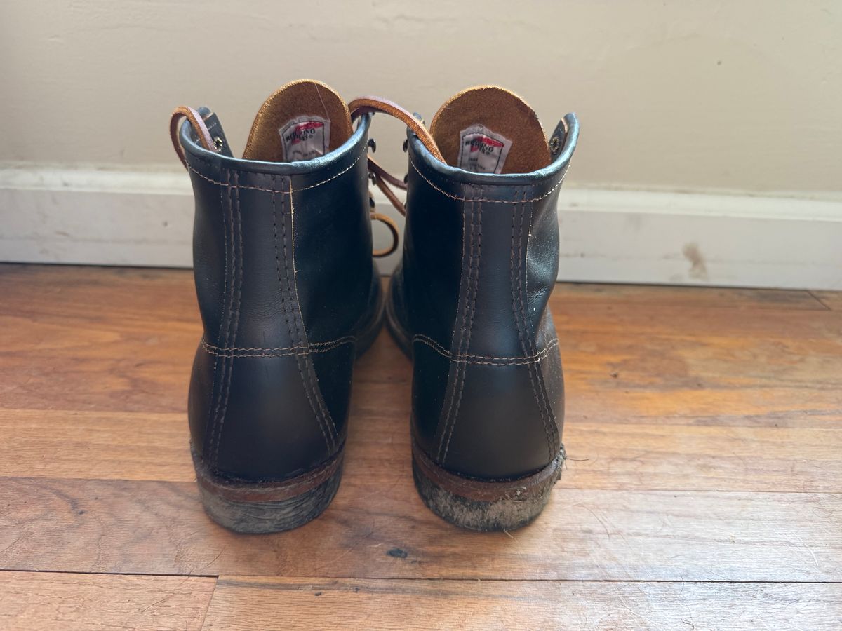 Photo by nickubed on November 5, 2024 of the Red Wing Beckman Flatbox in S.B. Foot Black Klondike.