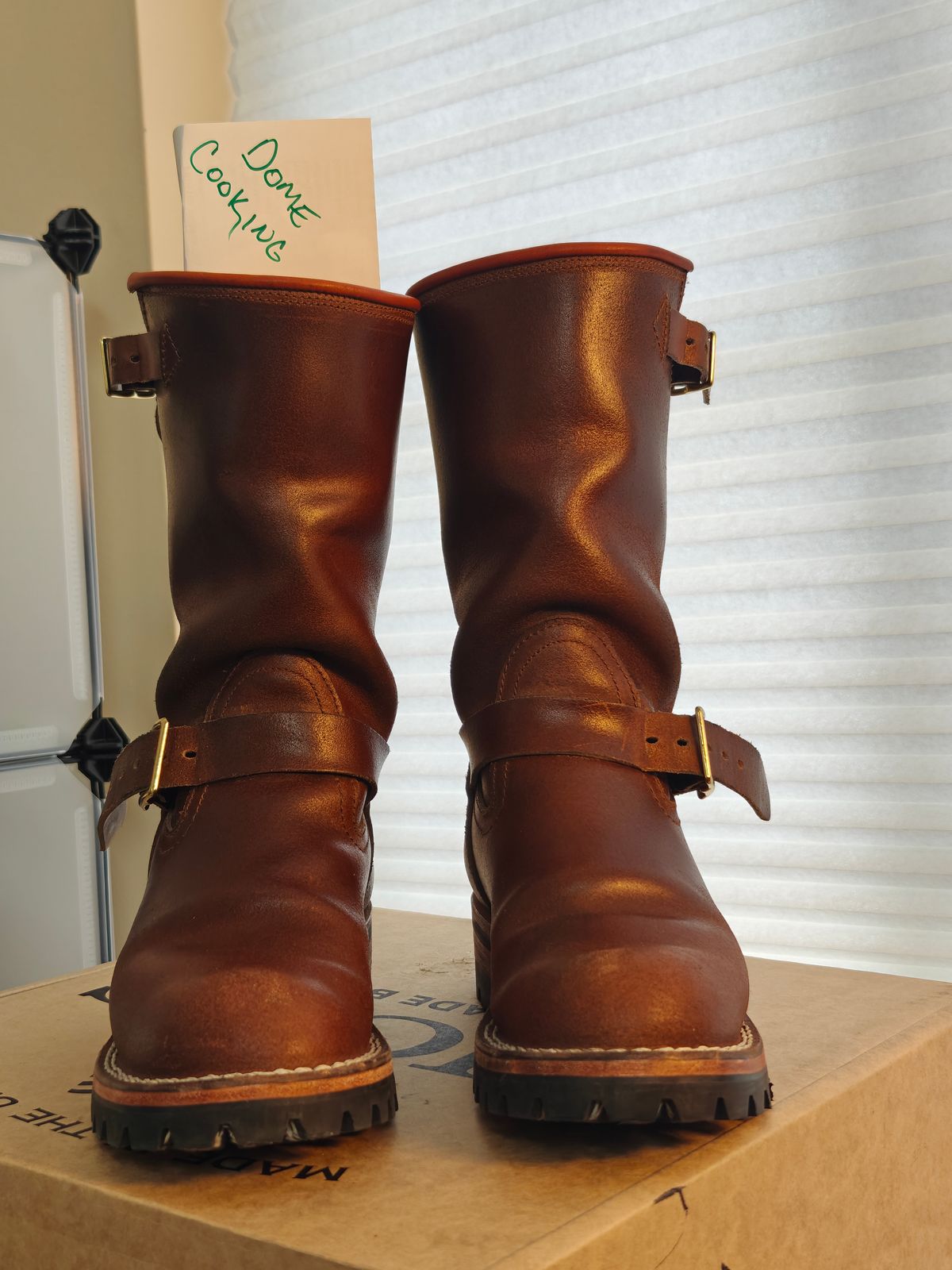 Photo by Angiogenesis35 on November 2, 2025 of the Nicks The Breakman in Horween Ember Waxed Flesh.