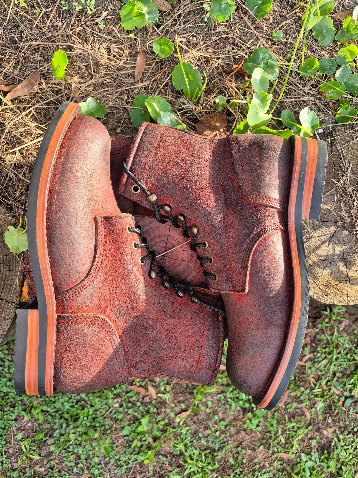 Photo by jg on October 3, 2025 of the Urban Wolf Club Axeman in Unkown Copper Roughout.