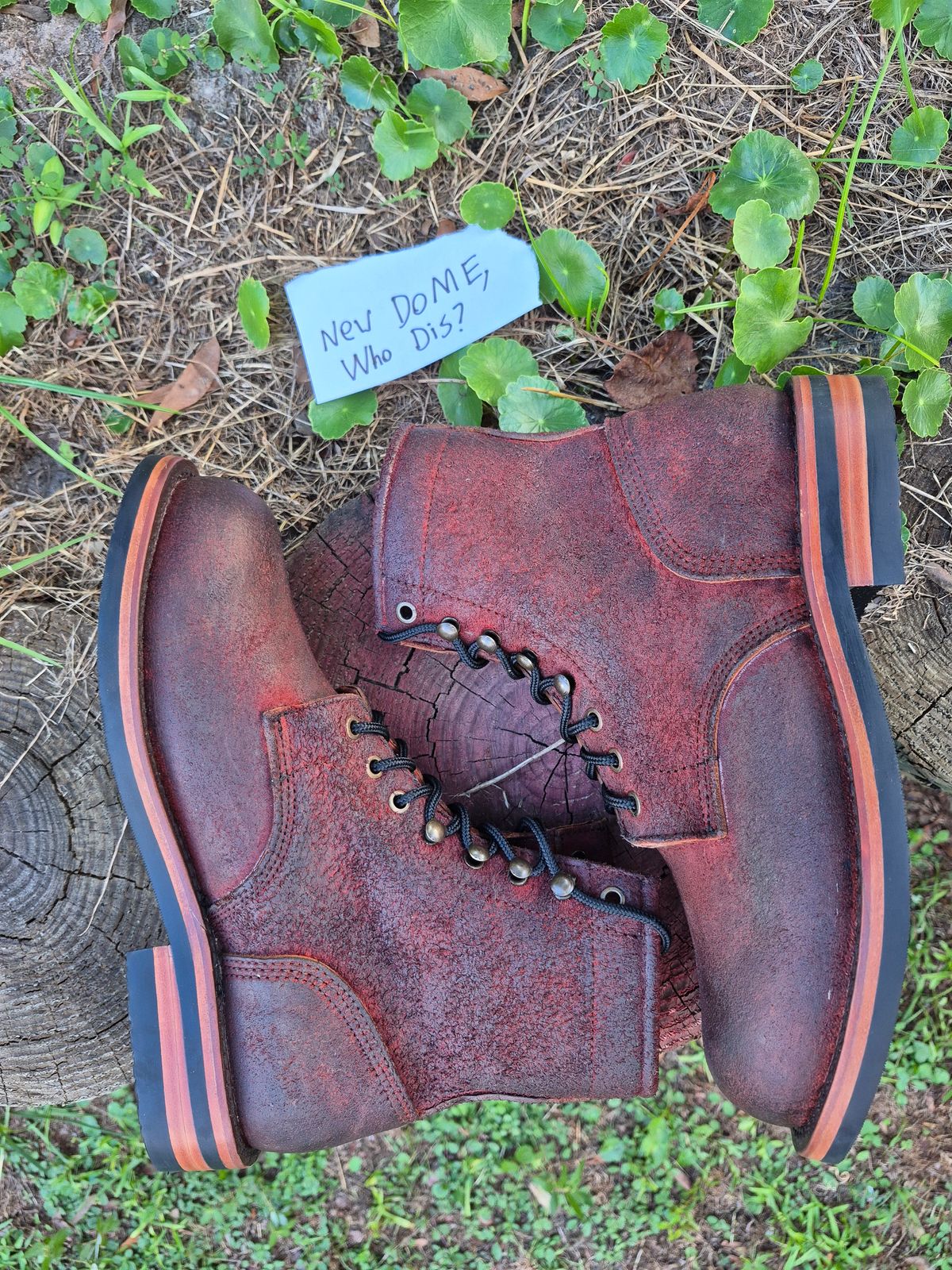 Photo by jg on October 3, 2025 of the Urban Wolf Club Axeman in Unkown Copper Roughout.