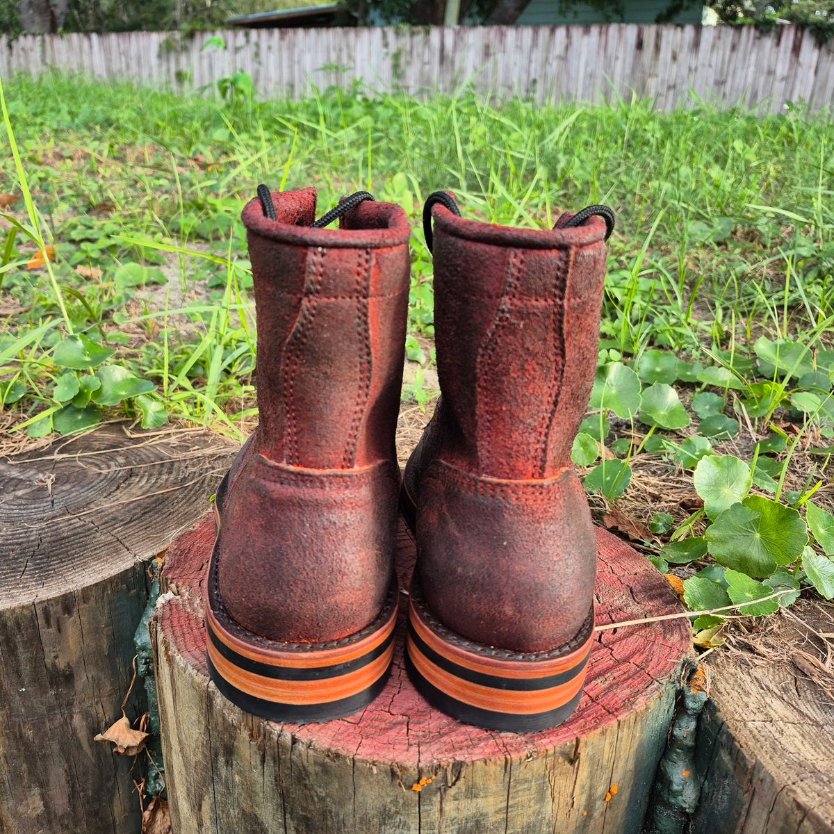 Photo by jg on October 3, 2025 of the Urban Wolf Club Axeman in Unkown Copper Roughout.