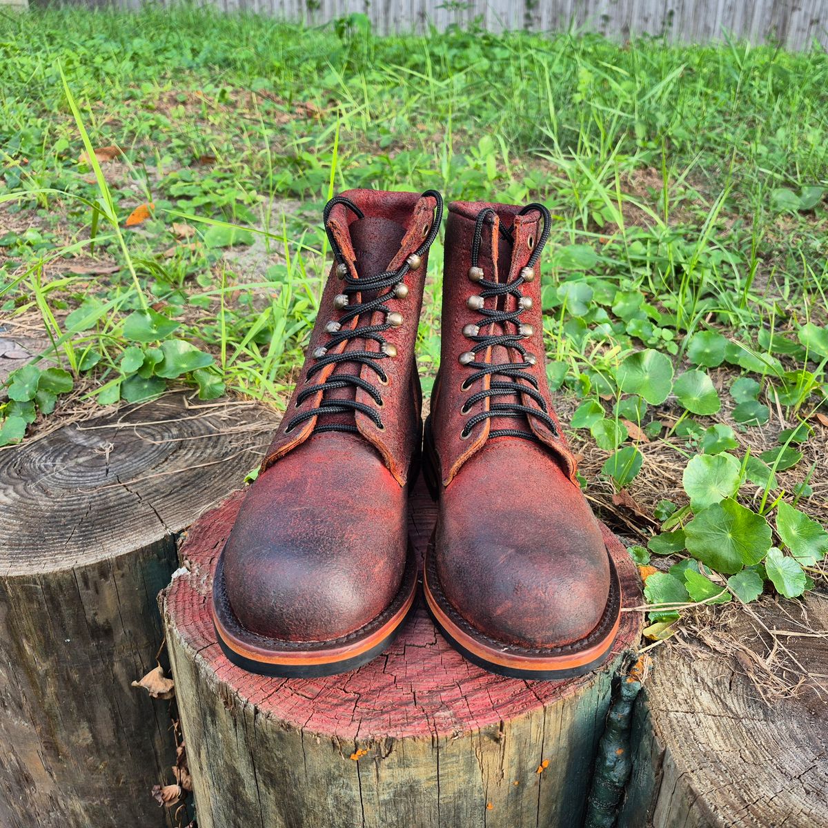 Photo by jg on October 3, 2025 of the Urban Wolf Club Axeman in Unkown Copper Roughout.