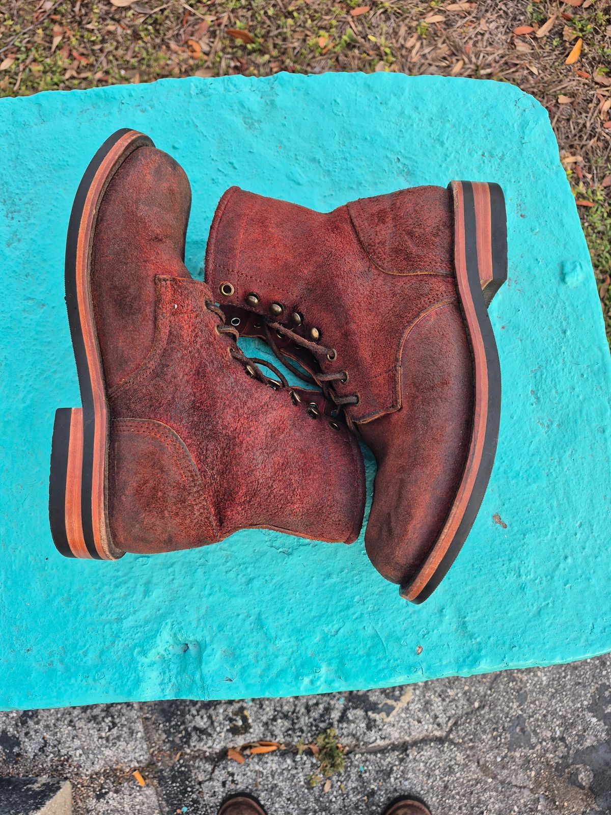 Photo by jg on December 5, 2025 of the Urban Wolf Club Axeman in Unkown Copper Roughout.