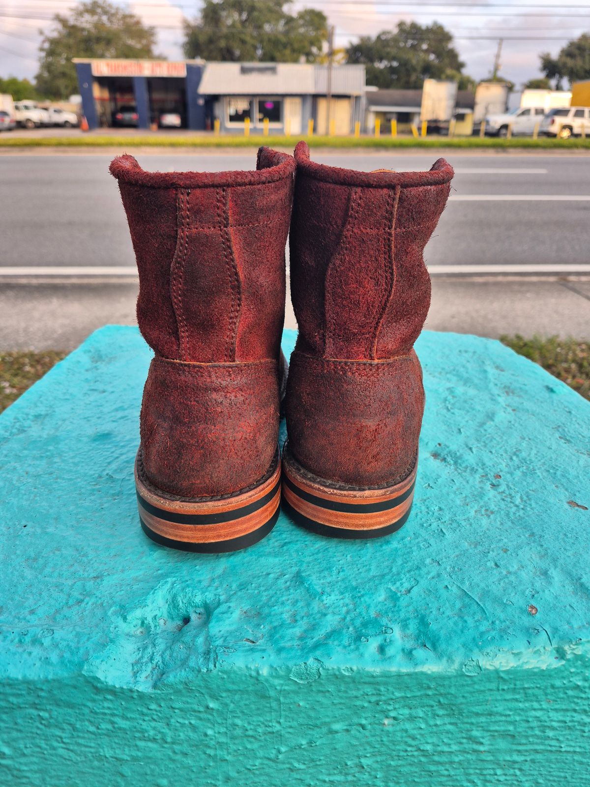 Photo by jg on December 5, 2025 of the Urban Wolf Club Axeman in Unkown Copper Roughout.