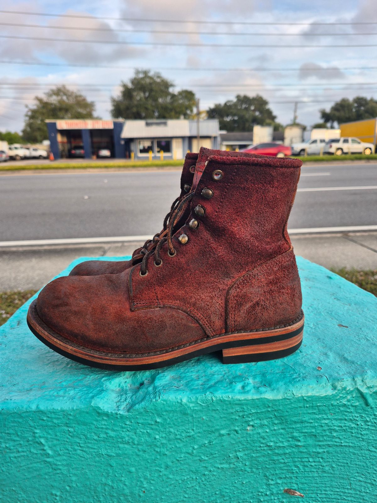 Photo by jg on December 5, 2025 of the Urban Wolf Club Axeman in Unkown Copper Roughout.