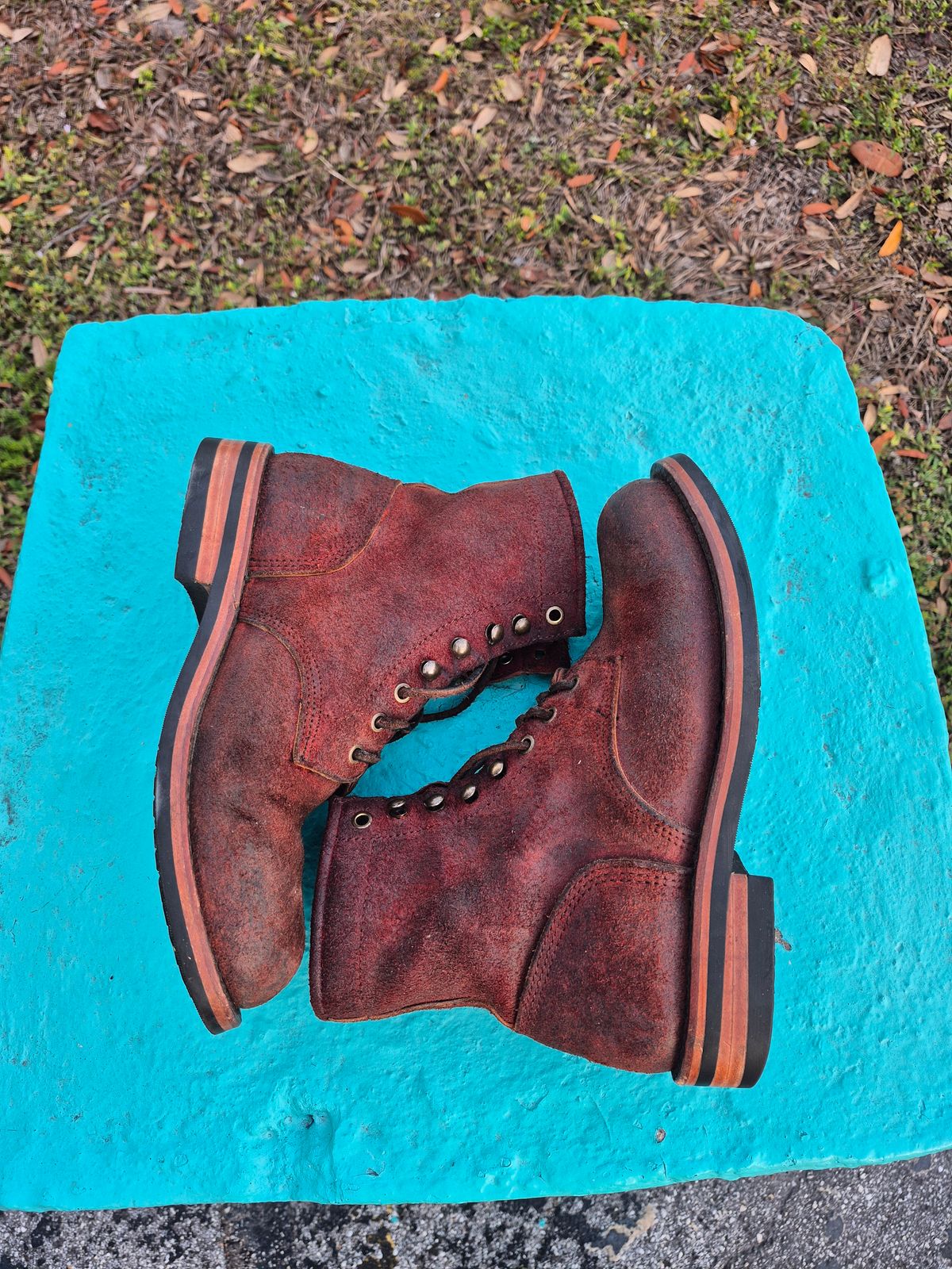 Photo by jg on December 5, 2025 of the Urban Wolf Club Axeman in Unkown Copper Roughout.