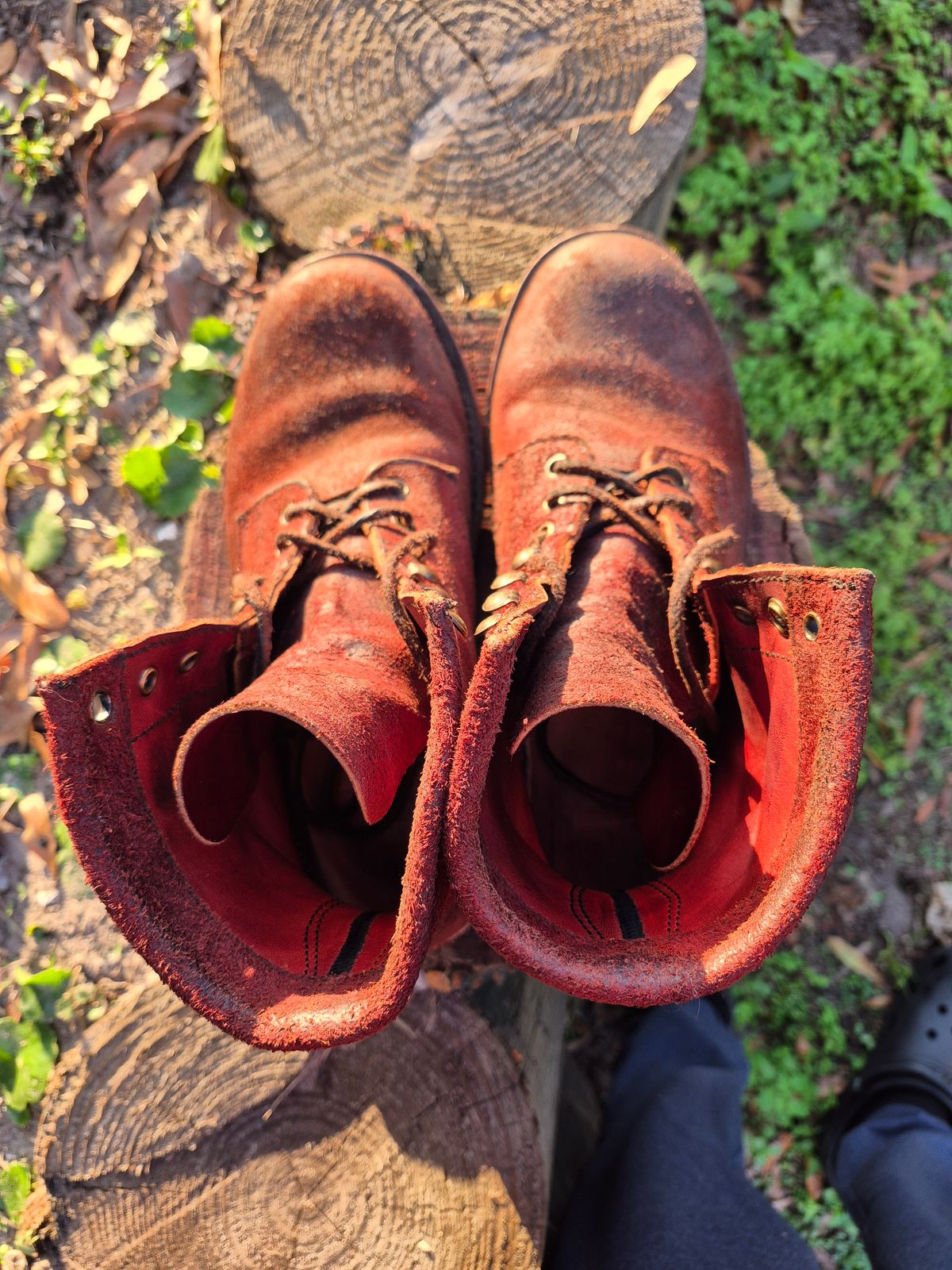 Photo by jg on January 2, 2026 of the Urban Wolf Club Axeman in Unkown Copper Roughout.