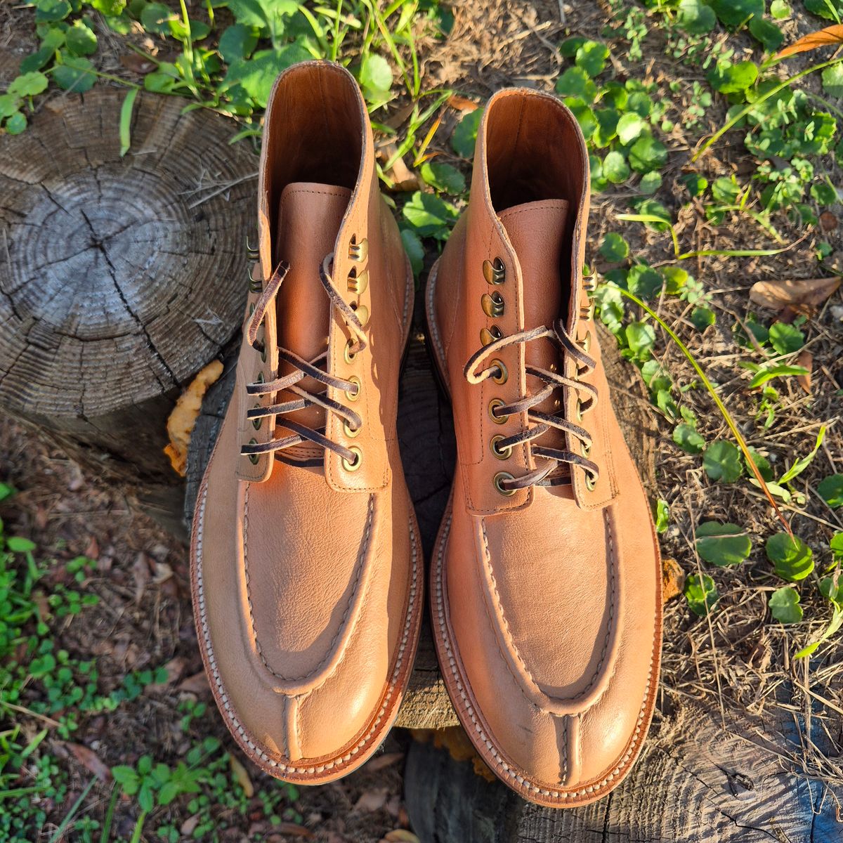 Photo by jg on October 3, 2025 of the Grant Stone Ottawa Boot in Incas Natural Kangaroo.
