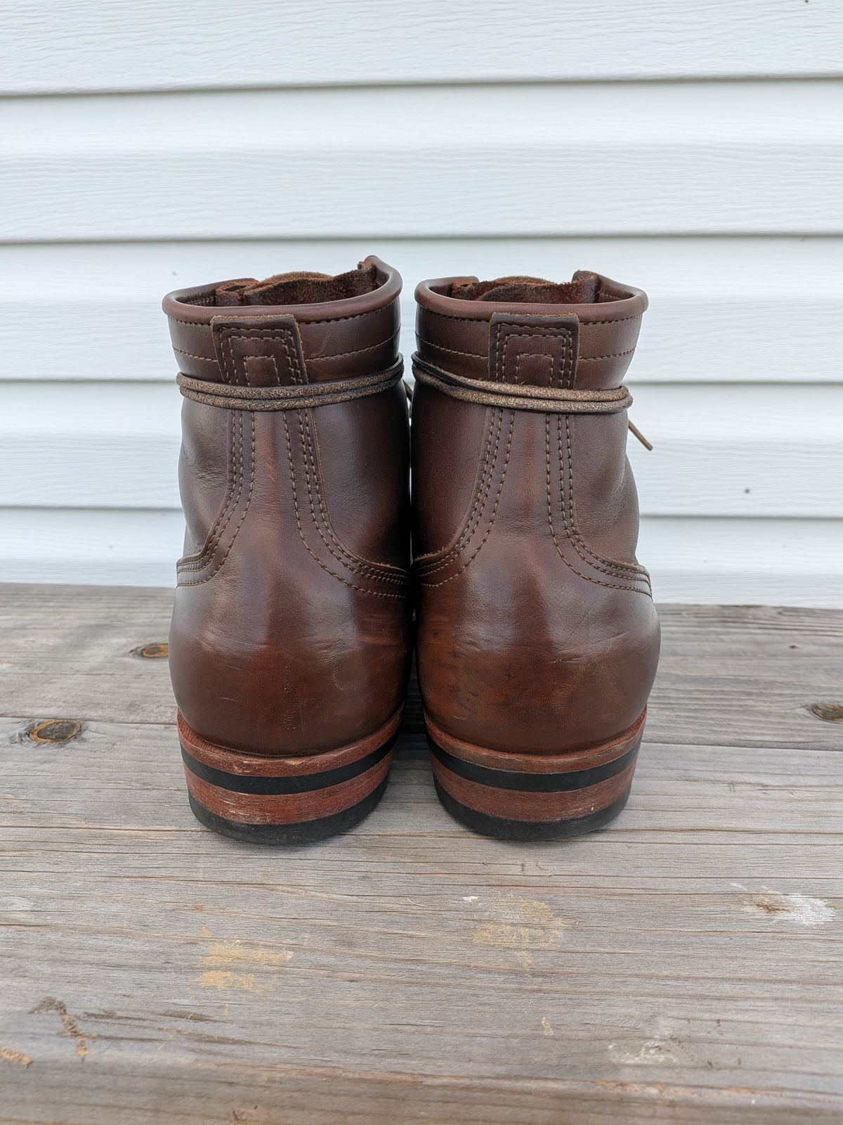 Photo by gotmoore on April 19, 2026 of the Nicks Lace Up Heritage in Horween Brown Chromexcel.