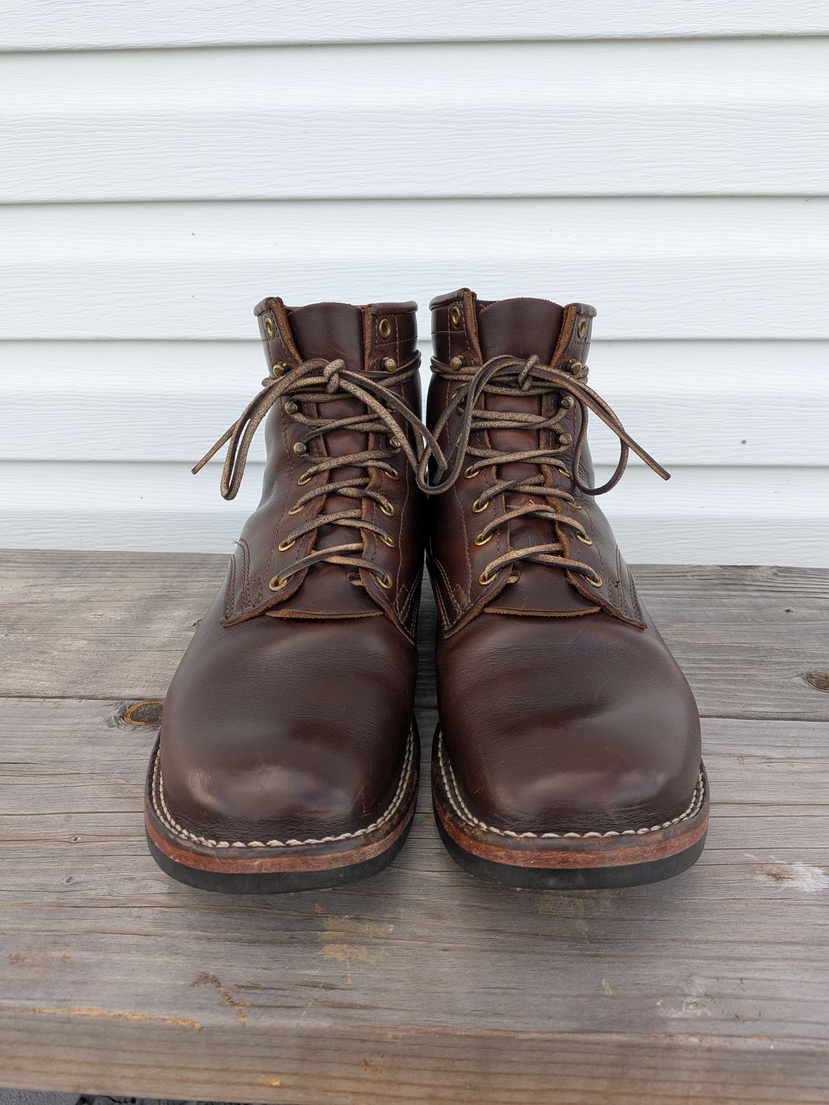 Photo by gotmoore on April 19, 2026 of the Nicks Lace Up Heritage in Horween Brown Chromexcel.