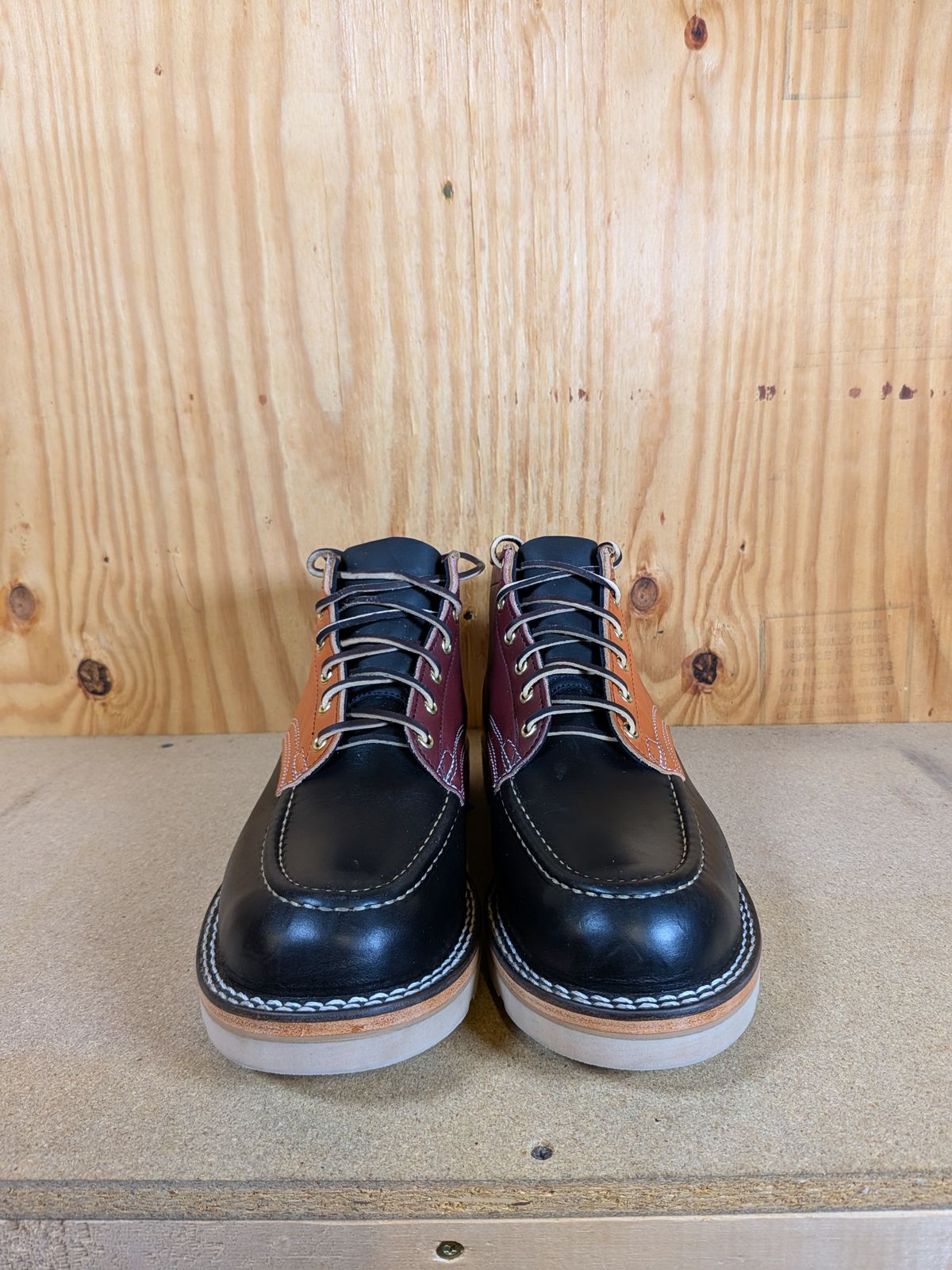 Photo by gotmoore on May 12, 2025 of the Nicks Moc Toe in Horween Black Chromexcel.