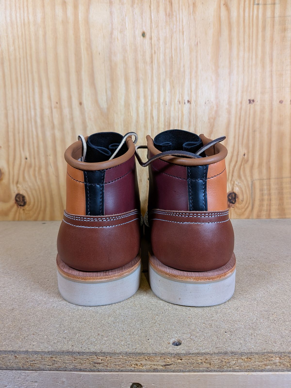 Photo by gotmoore on May 12, 2025 of the Nicks Moc Toe in Horween Black Chromexcel.