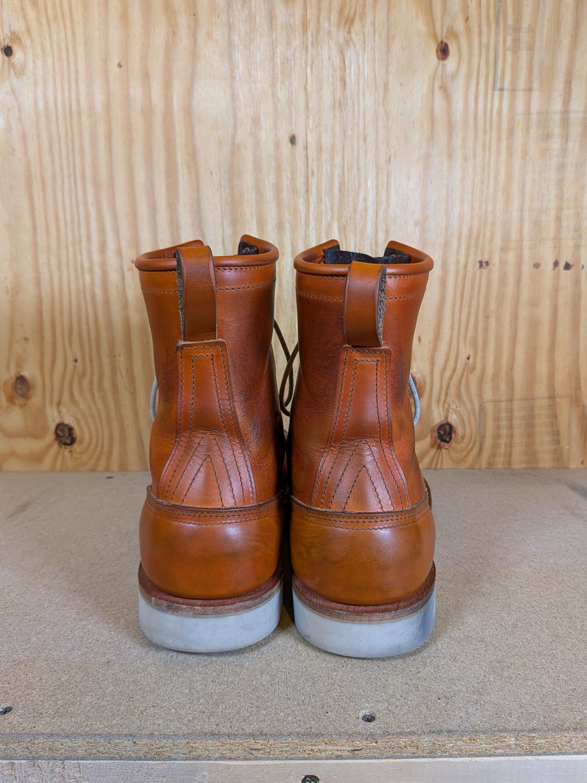 Photo by gotmoore on May 18, 2025 of the Nicks Moc Toe in Wickett & Craig Tobacco Double Stuff.