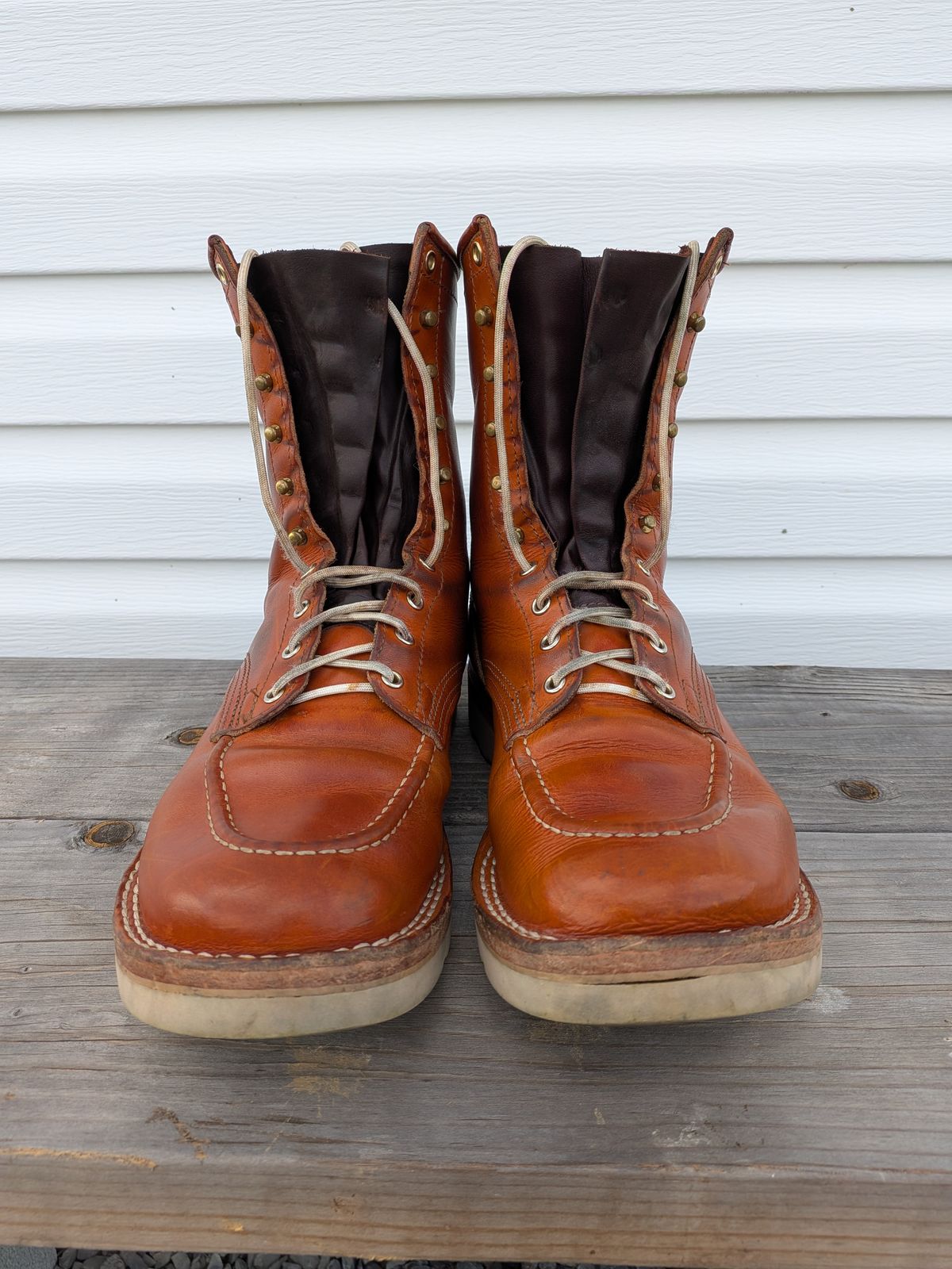 Photo by gotmoore on April 19, 2026 of the Nicks Moc Toe in Wickett & Craig Tobacco Double Stuff.