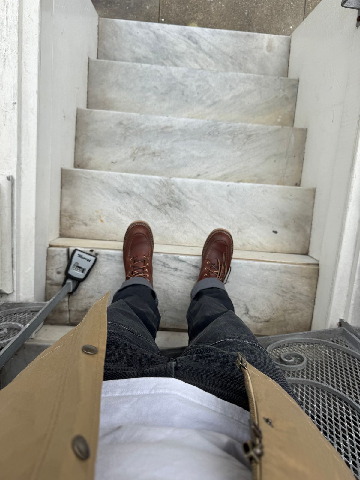 Photo by tandy on April 18, 2025 of the Nicks Moc Toe in Seidel 1964 Brown.