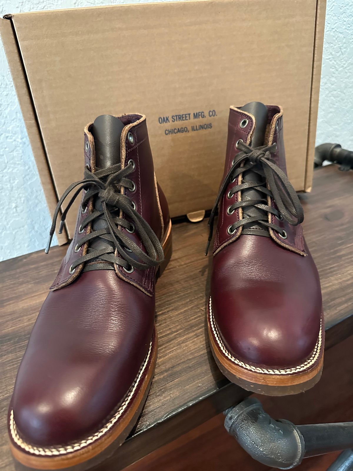 Photo by mvrk on September 17, 2025 of the Oak Street Bootmakers Storm Boot in Horween Color 8 Chromexcel.