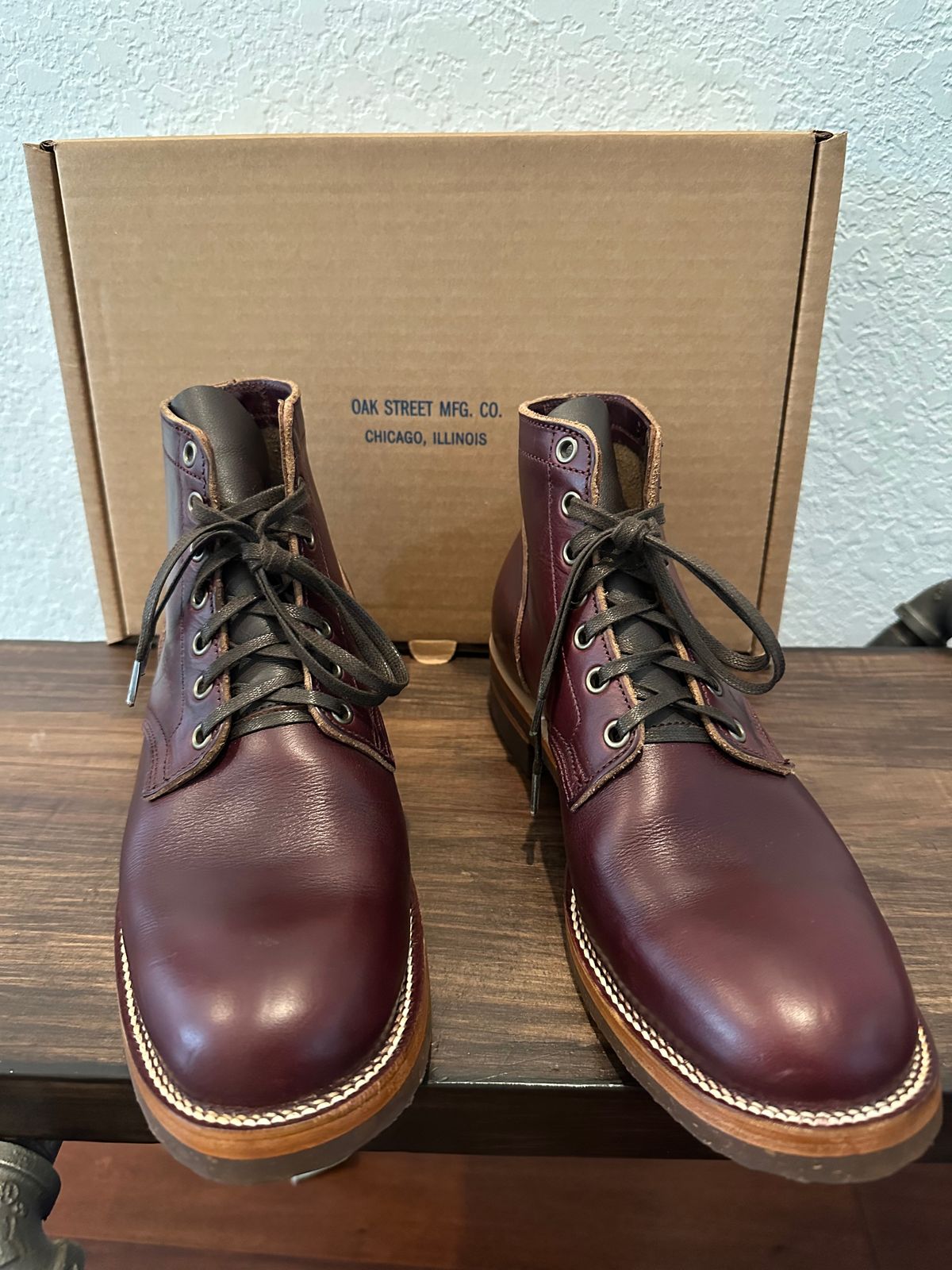 Photo by mvrk on September 17, 2025 of the Oak Street Bootmakers Storm Boot in Horween Color 8 Chromexcel.