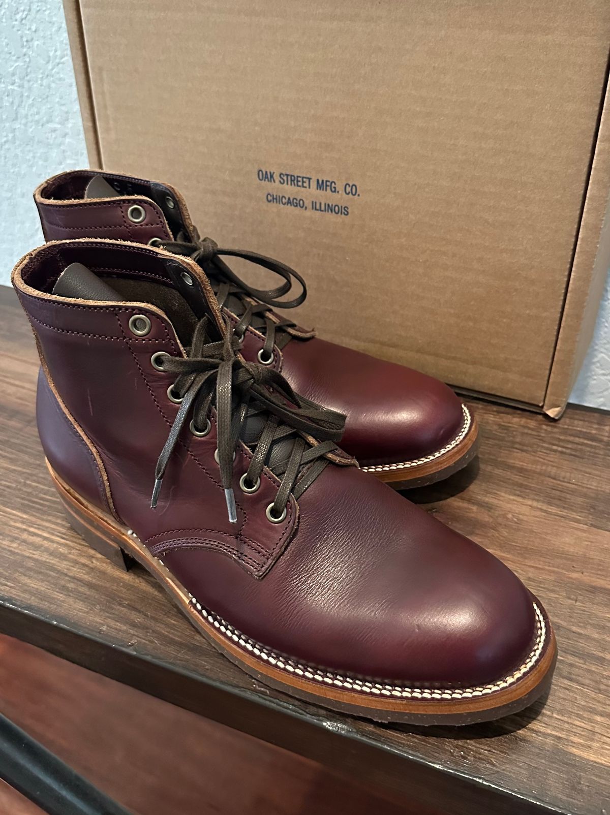 Photo by mvrk on September 17, 2025 of the Oak Street Bootmakers Storm Boot in Horween Color 8 Chromexcel.