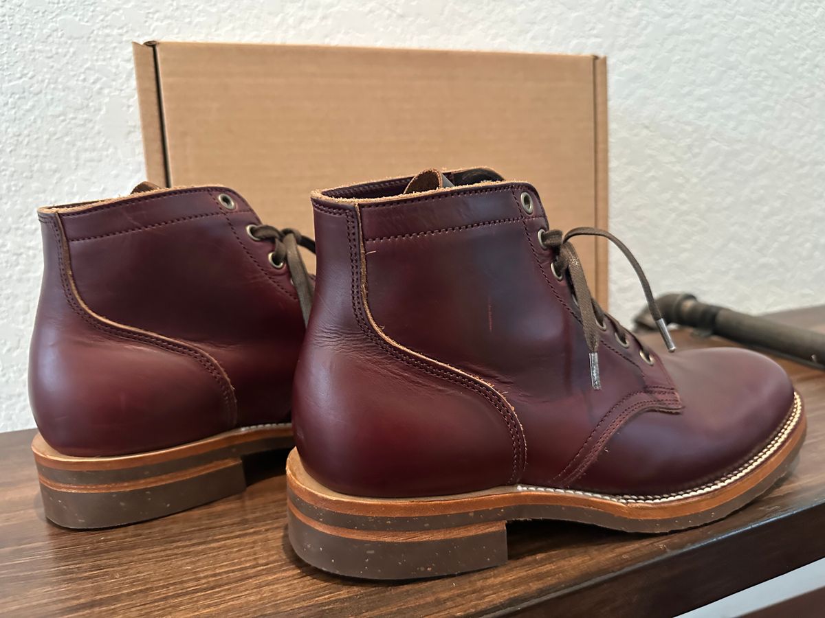 Photo by mvrk on September 17, 2025 of the Oak Street Bootmakers Storm Boot in Horween Color 8 Chromexcel.