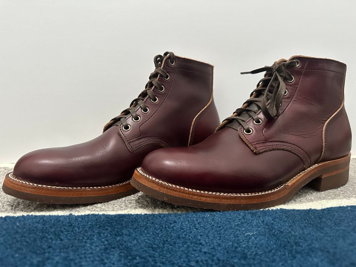 Photo by sans_cuff on October 1, 2025 of the Oak Street Bootmakers Storm Boot in Horween Color 8 Chromexcel.