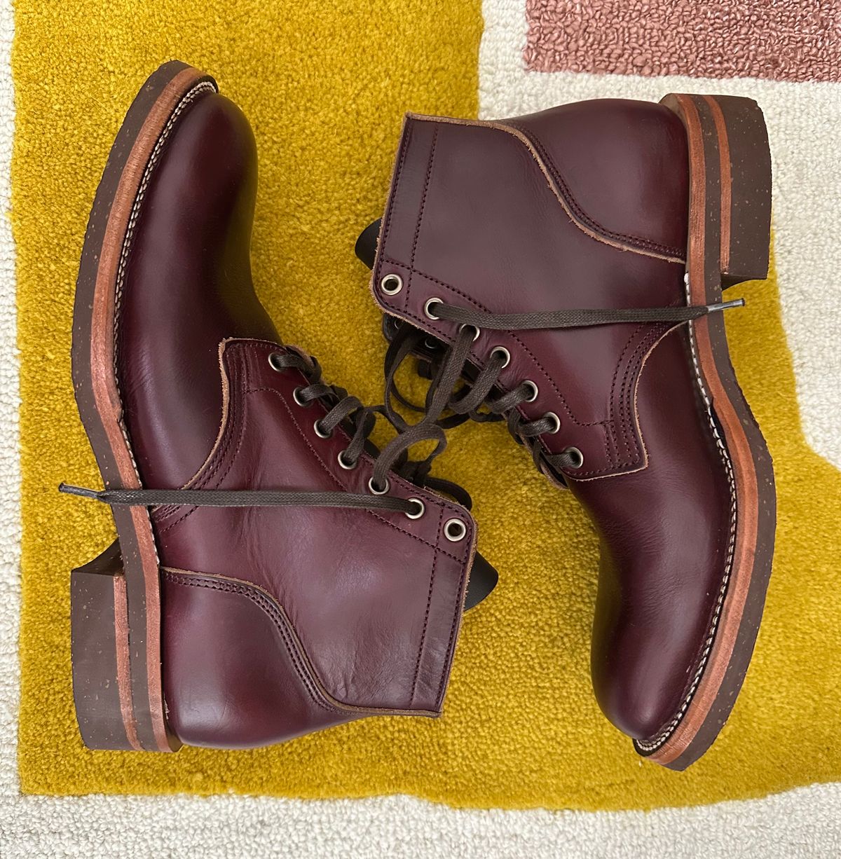 Photo by sans_cuff on September 28, 2025 of the Oak Street Bootmakers Storm Boot in Horween Color 8 Chromexcel.