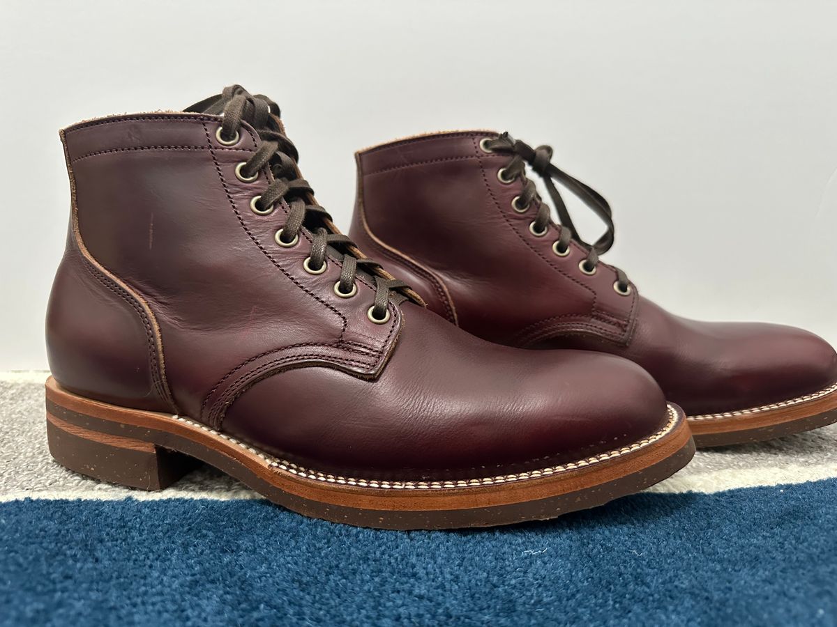 Photo by sans_cuff on October 1, 2025 of the Oak Street Bootmakers Storm Boot in Horween Color 8 Chromexcel.