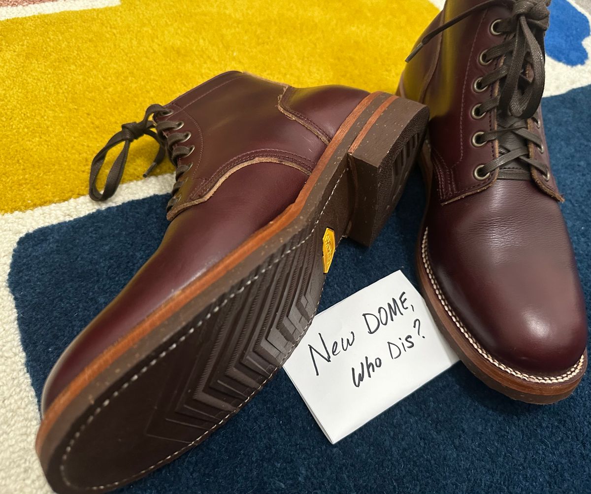 Photo by sans_cuff on October 1, 2025 of the Oak Street Bootmakers Storm Boot in Horween Color 8 Chromexcel.