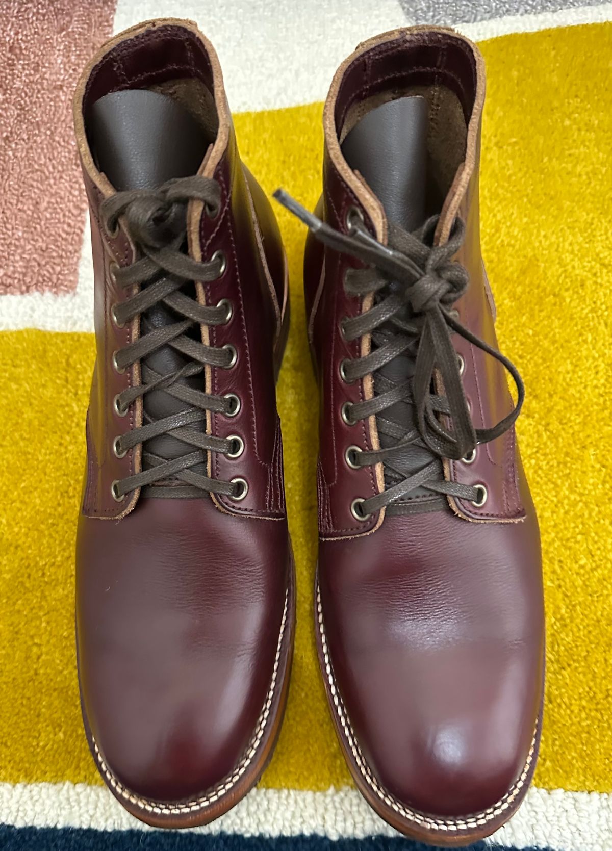Photo by sans_cuff on September 30, 2025 of the Oak Street Bootmakers Storm Boot in Horween Color 8 Chromexcel.