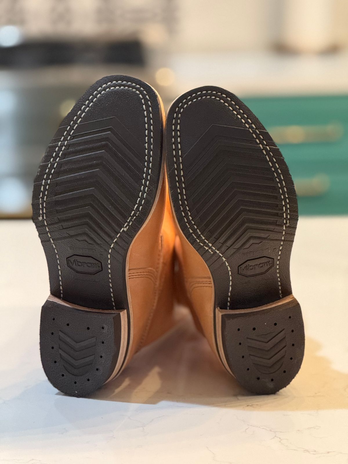 Photo by adriankgonzales on October 1, 2025 of the Wesco x S&S Van Cleef III in Unknown Natural Veg Tan.