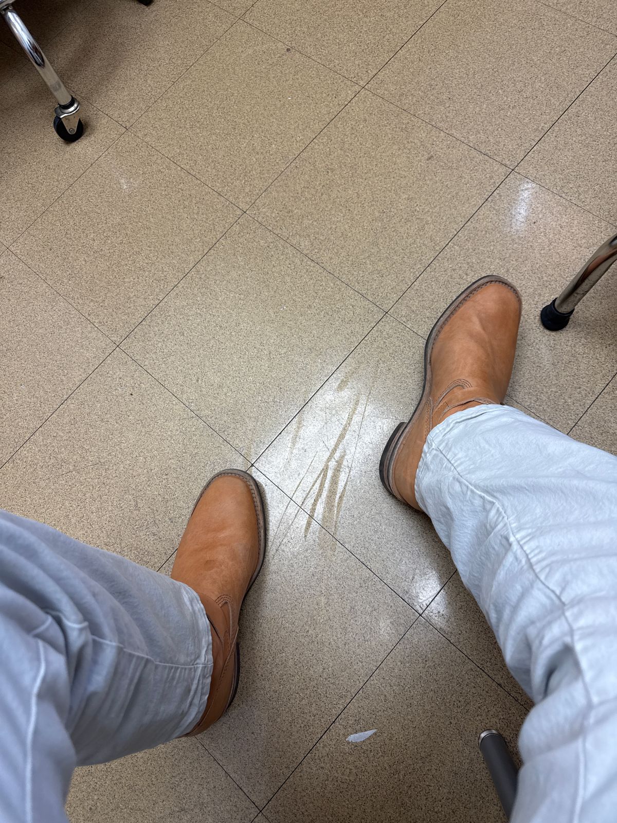 Photo by adriankgonzales on October 23, 2025 of the Wesco x S&S Van Cleef III in Unknown Natural Veg Tan.