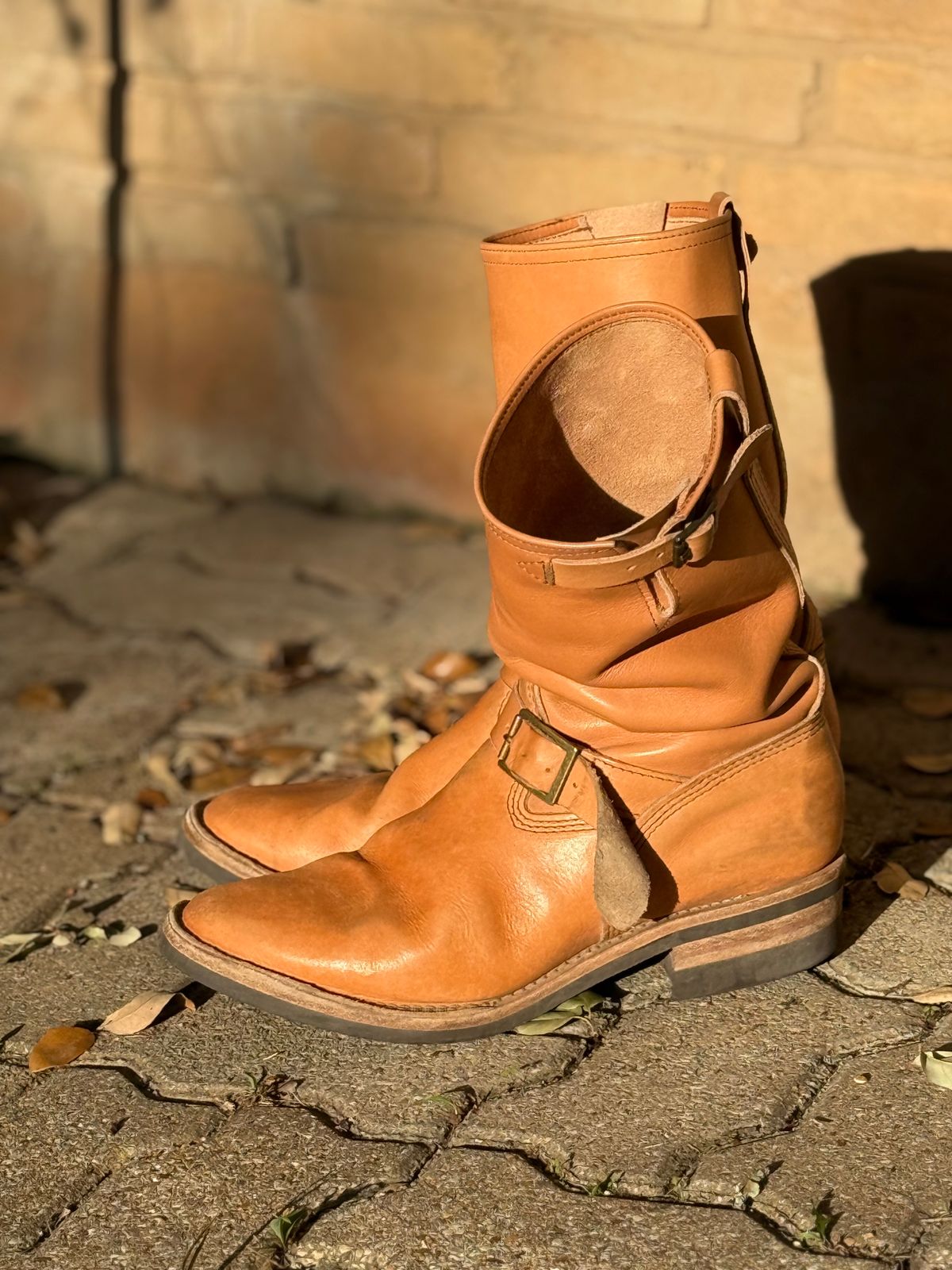 Photo by adriankgonzales on November 1, 2025 of the Wesco x S&S Van Cleef III in Unknown Natural Veg Tan.